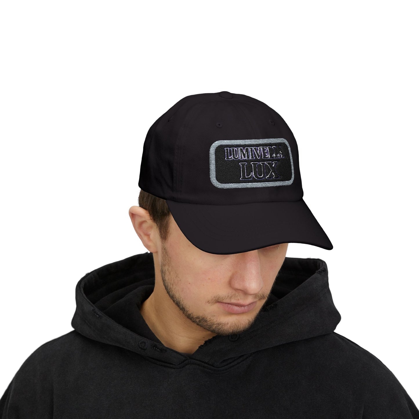 Stylish Classic Dad Cap with LUX Embroidery, Adjustable Baseball Hat, Perfect Gift for Fathers and Men, Casual Style for Any Occasion