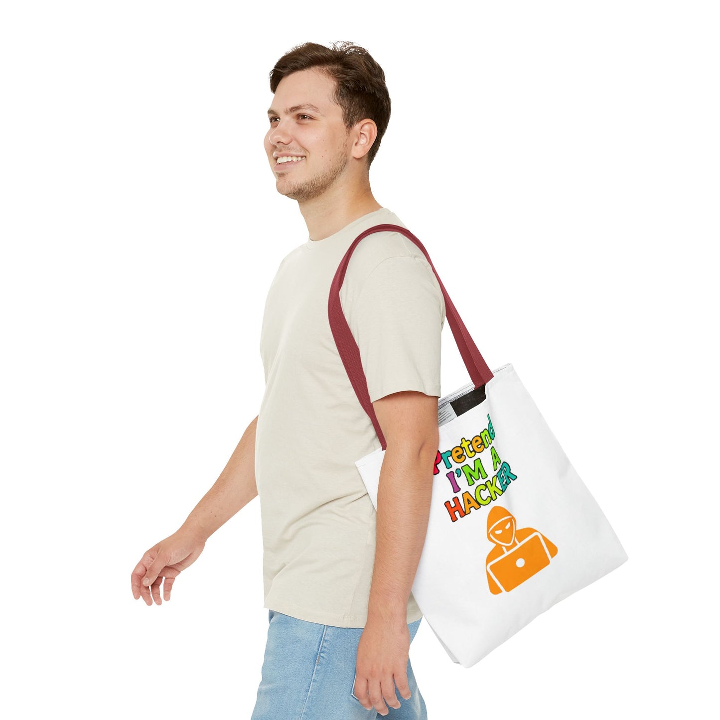 Tote Bag - Pretend I'm a Hacker Design