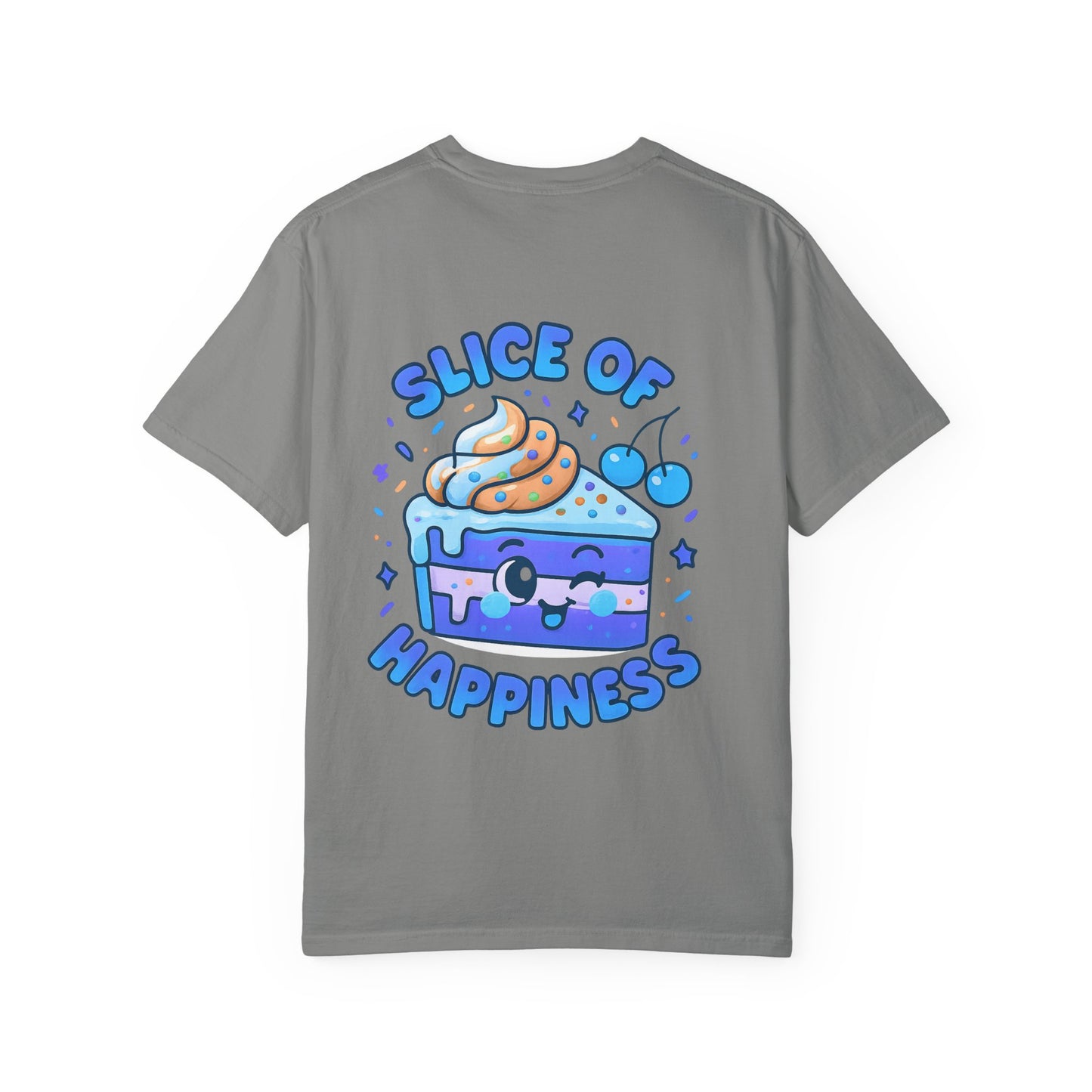 Colorful Slice of Happiness T-Shirt, Cute Dessert Tee, Unisex Graphic Tee, Sweet Gift for Foodies, Fun Casual Wear