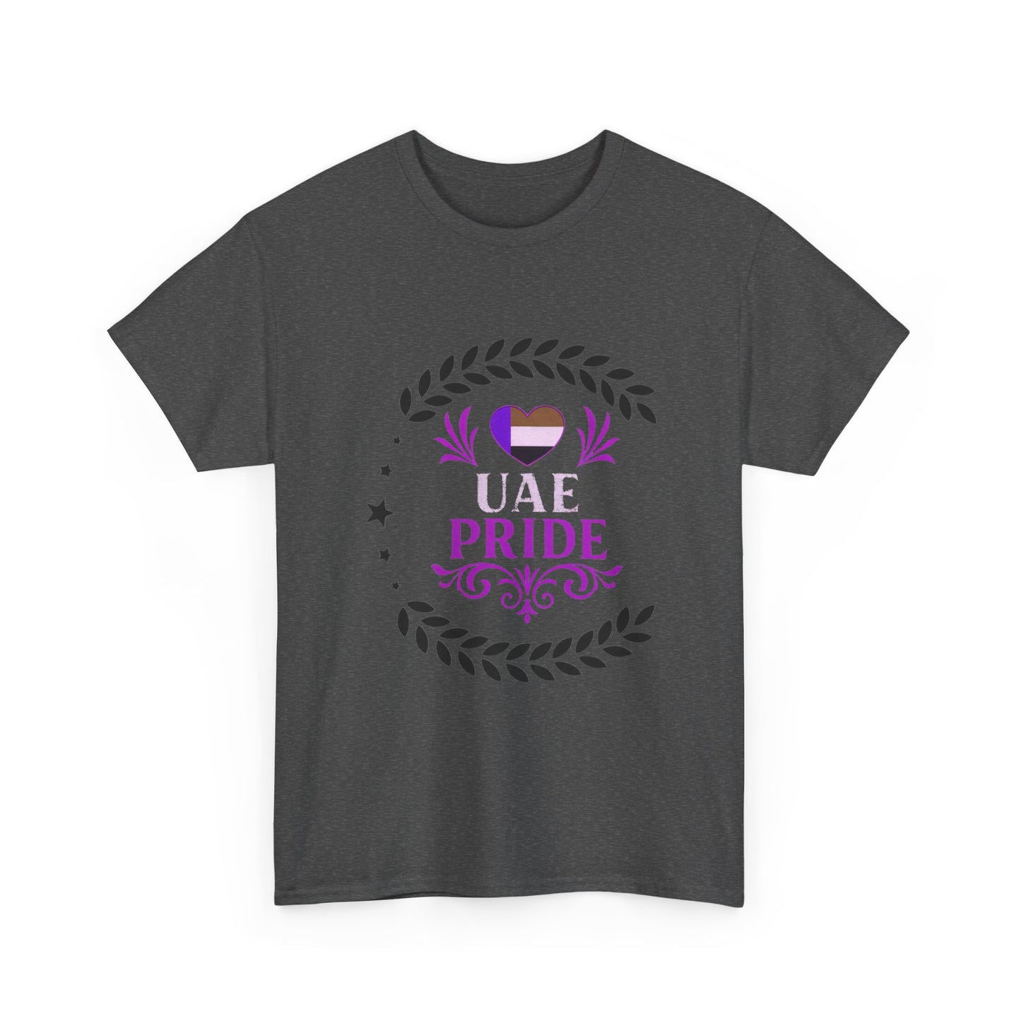 UAE Pride Unisex Heavy Cotton Tee, Pride T-Shirt, Abu Dhabi Gift, National Day Apparel, LGBTQ+ Support Tee, Casual Wear