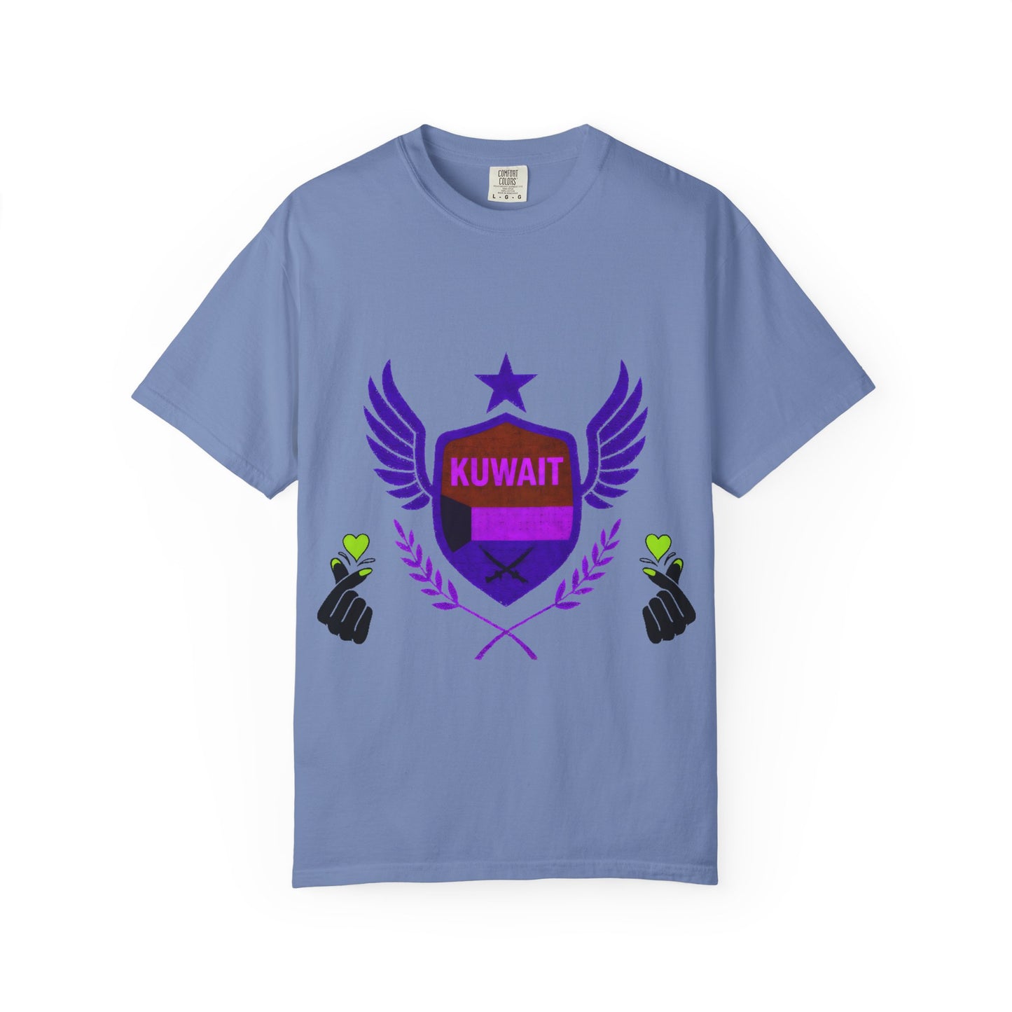 Kuwait Pride Unisex T-Shirt, Garment-Dyed Tee, LGBTQ+ Support Shirt, Casual Wear, Gift for Pride Month, Statement Fashion