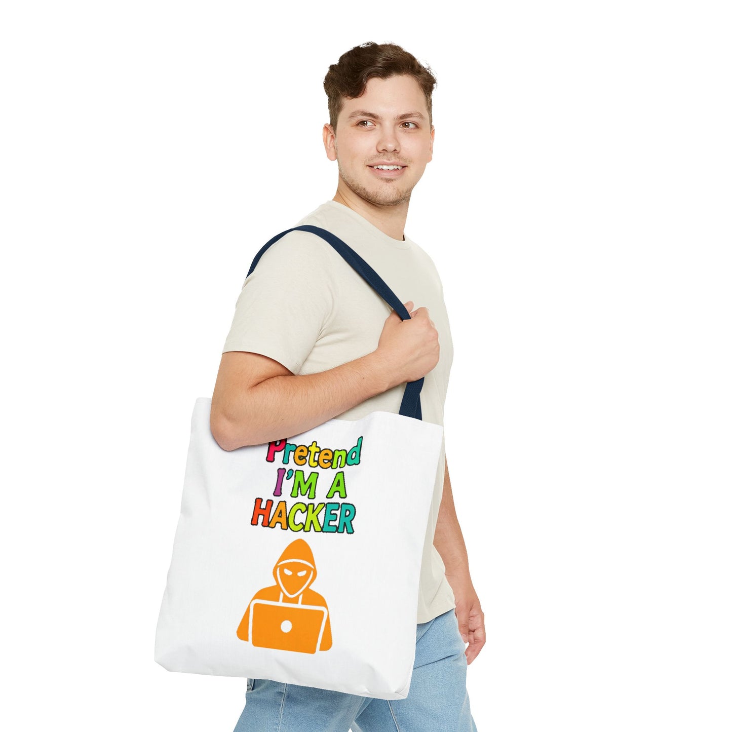Tote Bag - Pretend I'm a Hacker Design