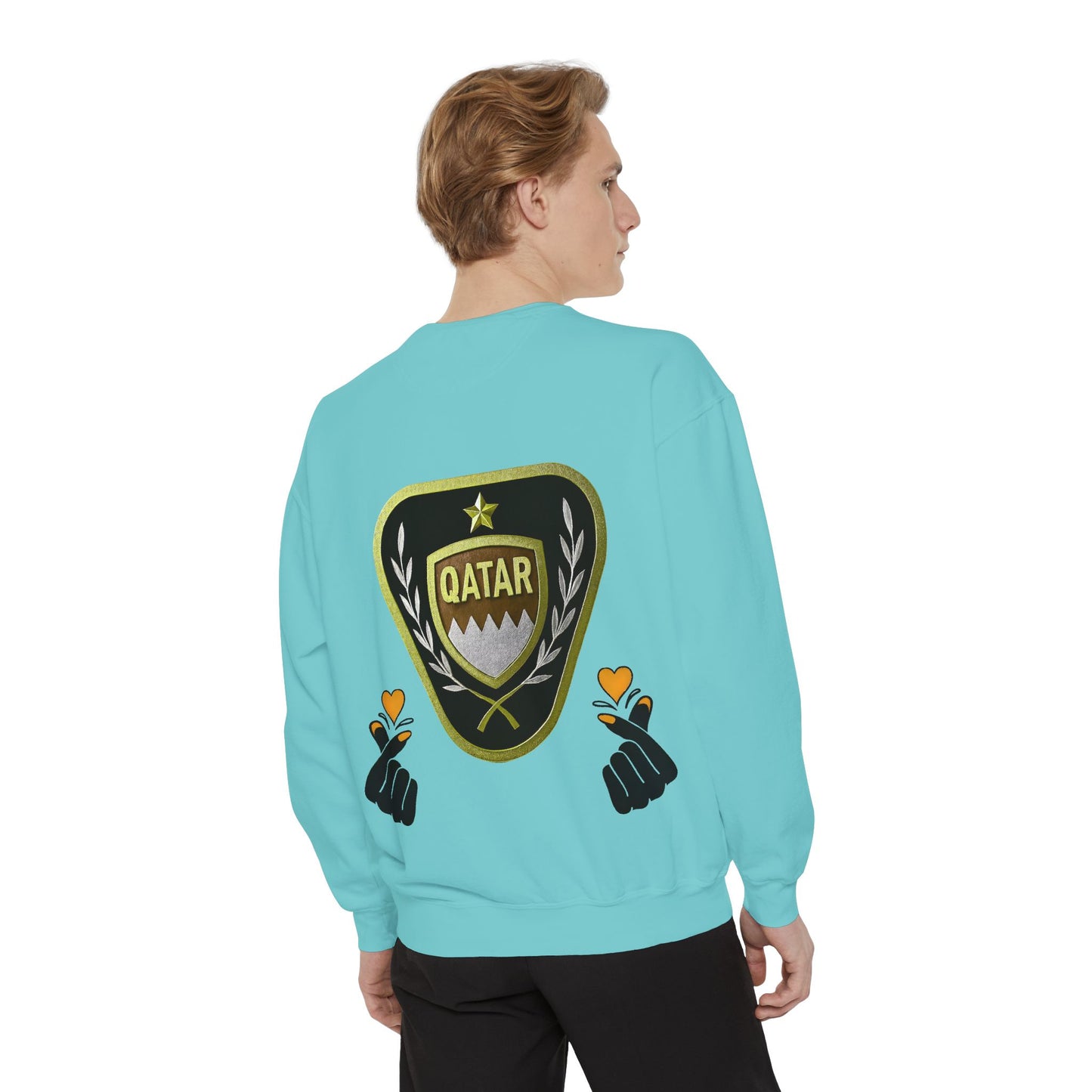 Qatar-Inspired Unisex Sweatshirt | Cozy Fashion for Sports Fans, Travel Lovers, Gift for Holidays, Casual Wear