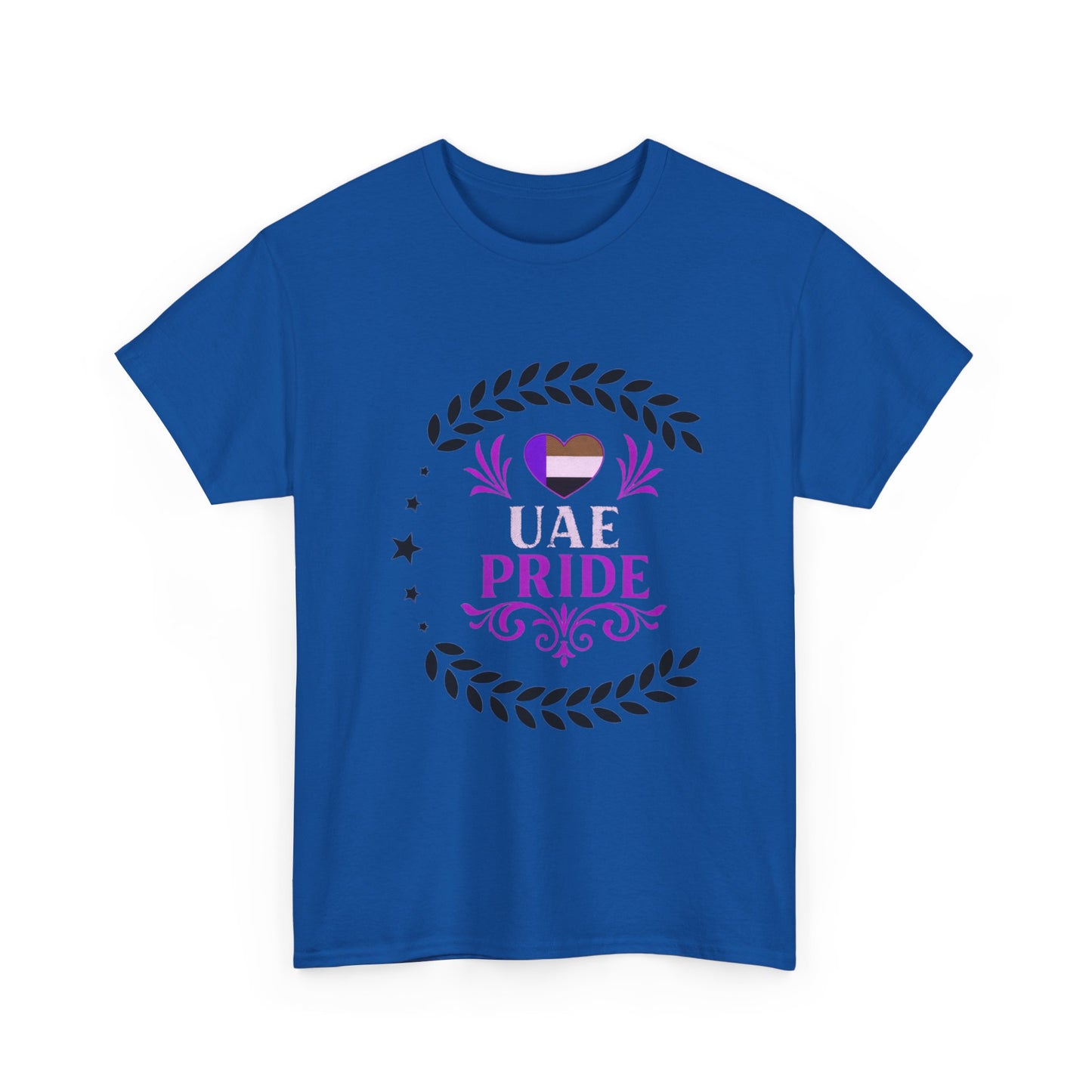 UAE Pride Unisex Heavy Cotton Tee, Pride T-Shirt, Abu Dhabi Gift, National Day Apparel, LGBTQ+ Support Tee, Casual Wear