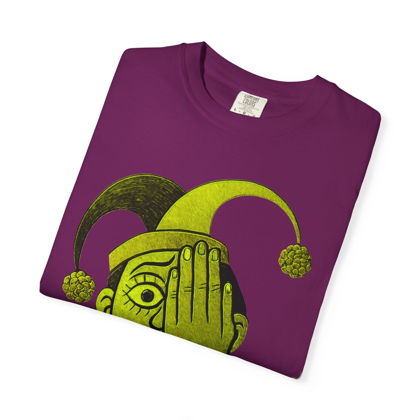 Garment-Dyed T-shirt 'i can't see' Design