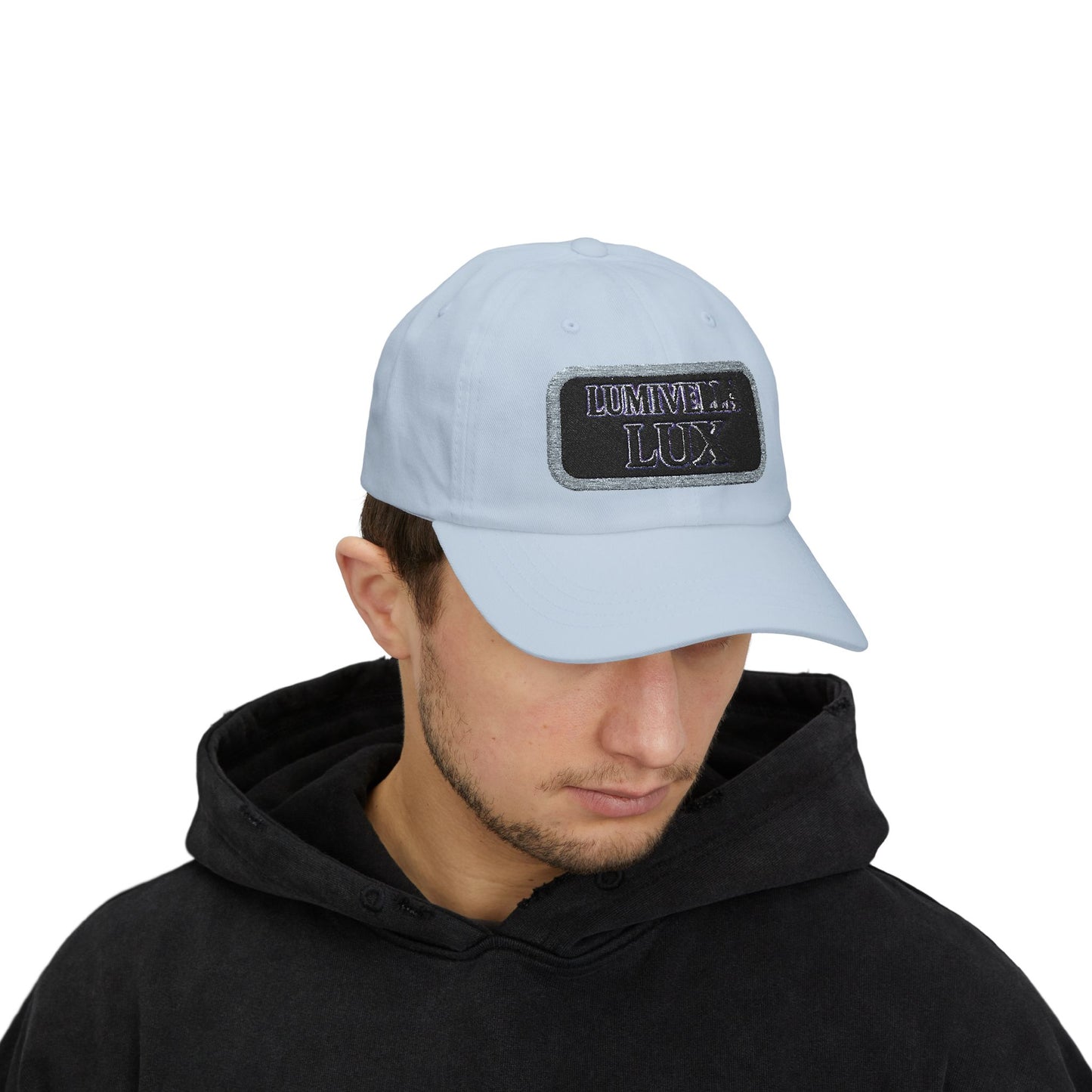 Stylish Classic Dad Cap with LUX Embroidery, Adjustable Baseball Hat, Perfect Gift for Fathers and Men, Casual Style for Any Occasion