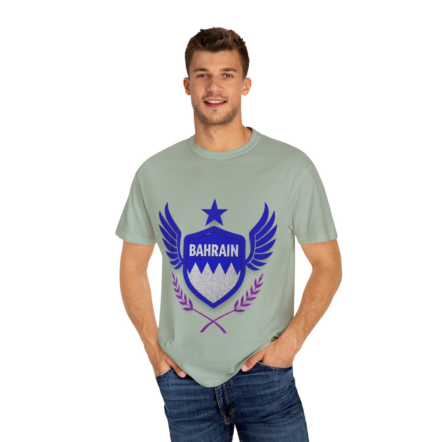 Bahrain Wings T-shirt - Casual Wear, Gift for Travelers, Sports Enthusiasts, Souvenirs, Unique Gift Idea