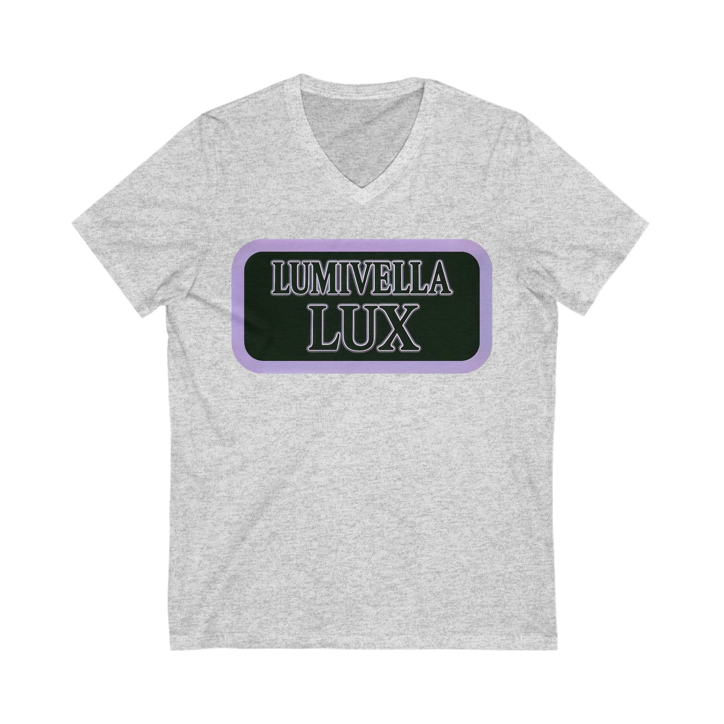 Lumivella Lux V-Neck Tee, Boho Chic T-Shirt, Unisex V-Neck, Casual Wear, Gift for Nature Lovers, Spring Fashion