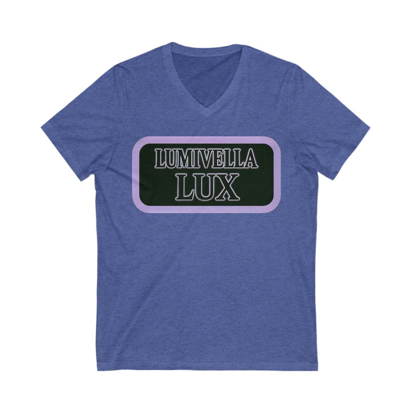Lumivella Lux V-Neck Tee, Boho Chic T-Shirt, Unisex V-Neck, Casual Wear, Gift for Nature Lovers, Spring Fashion