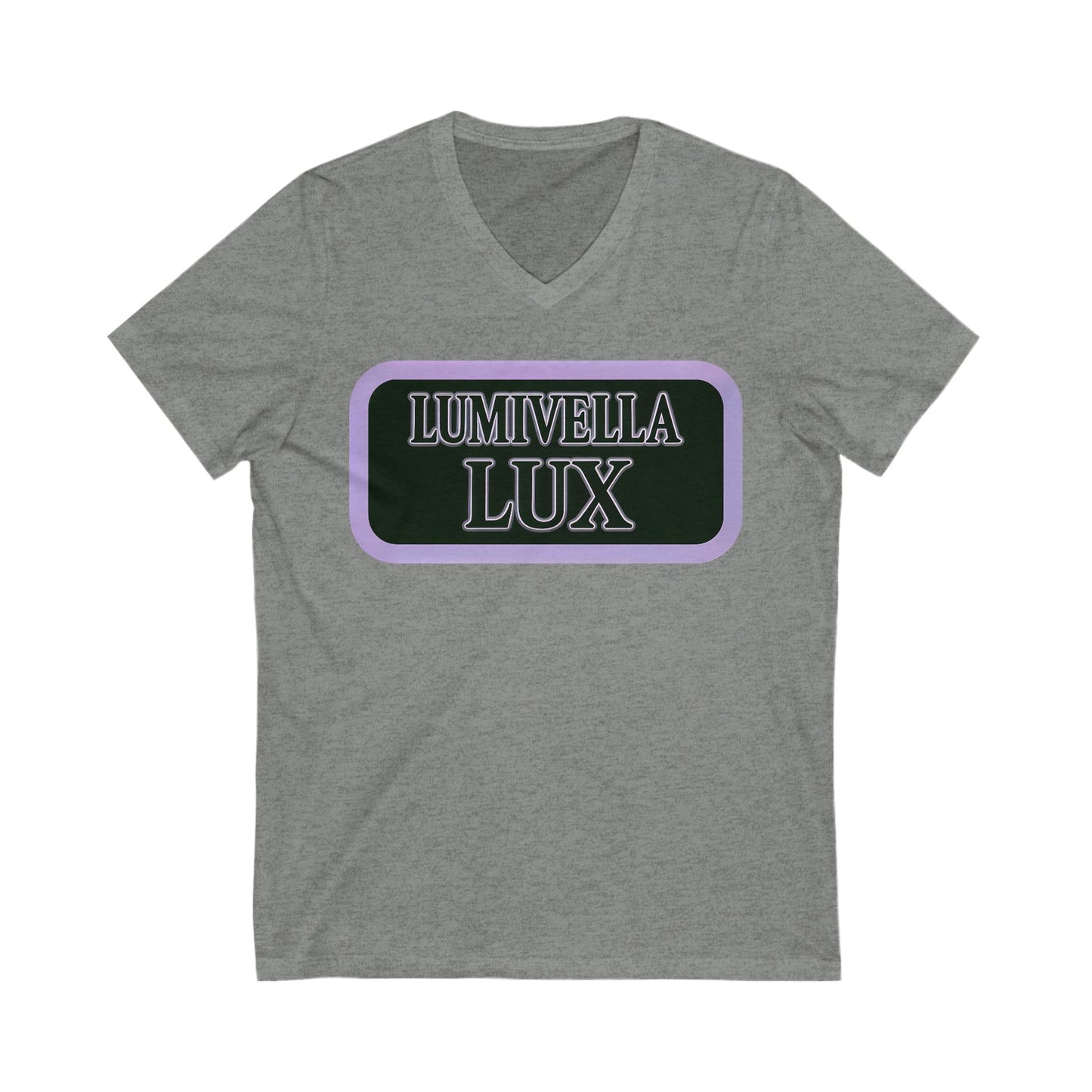 Lumivella Lux V-Neck Tee, Boho Chic T-Shirt, Unisex V-Neck, Casual Wear, Gift for Nature Lovers, Spring Fashion