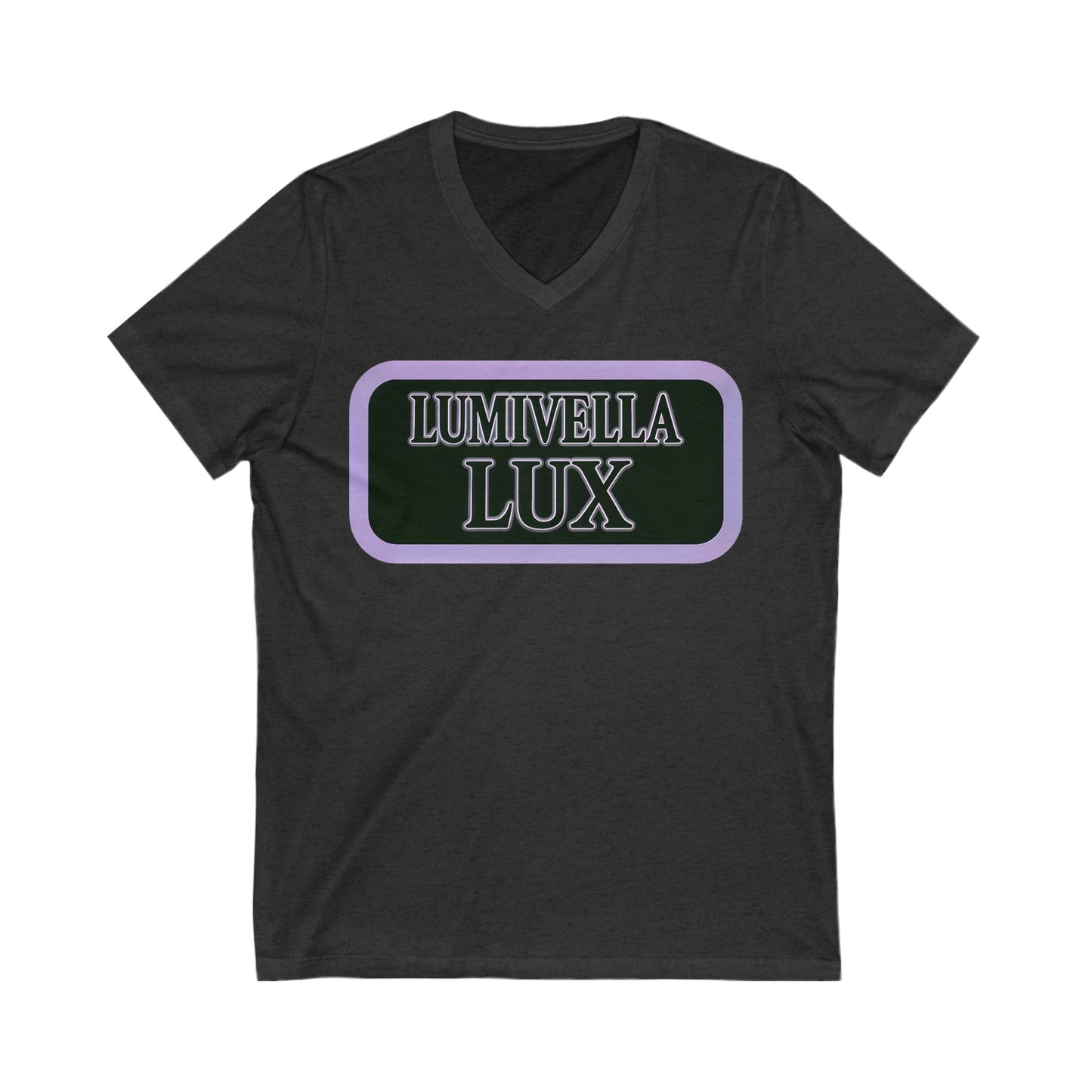 Lumivella Lux V-Neck Tee, Boho Chic T-Shirt, Unisex V-Neck, Casual Wear, Gift for Nature Lovers, Spring Fashion