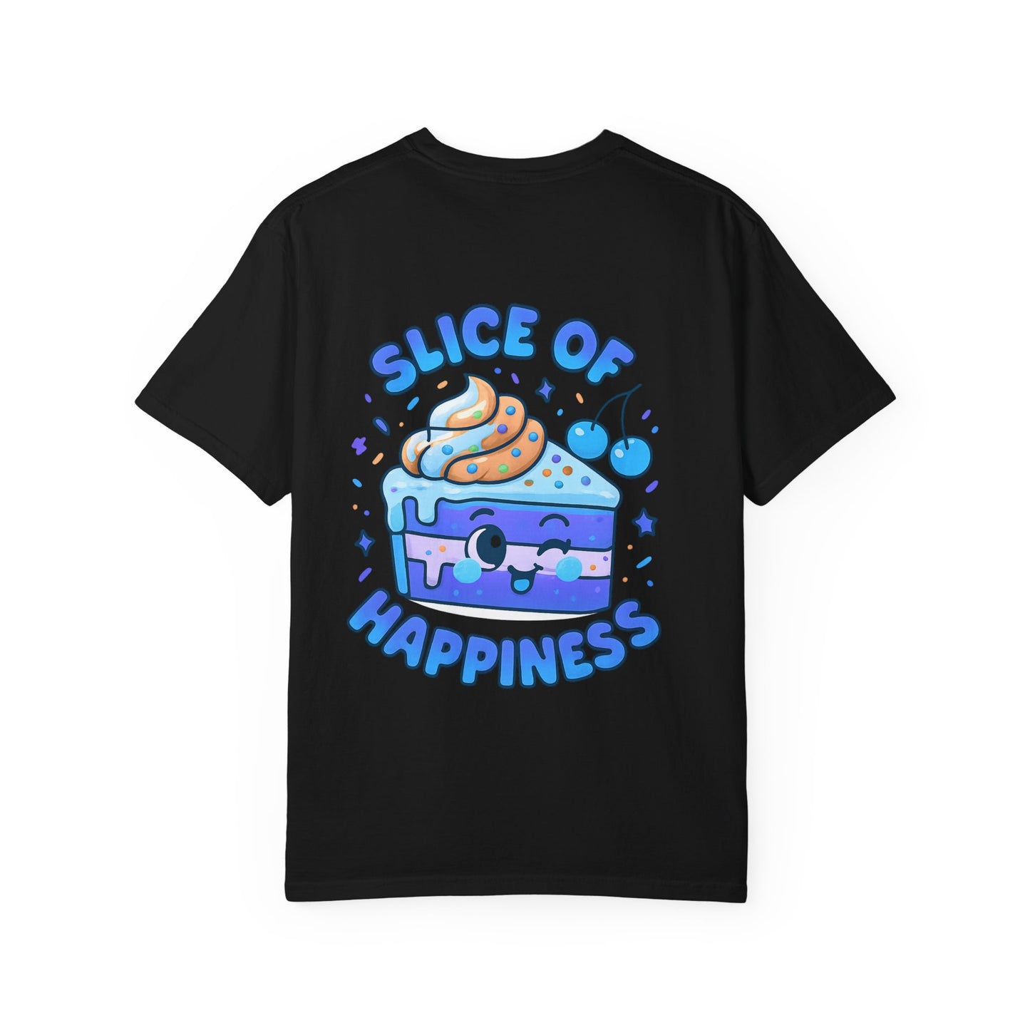 Colorful Slice of Happiness T-Shirt, Cute Dessert Tee, Unisex Graphic Tee, Sweet Gift for Foodies, Fun Casual Wear