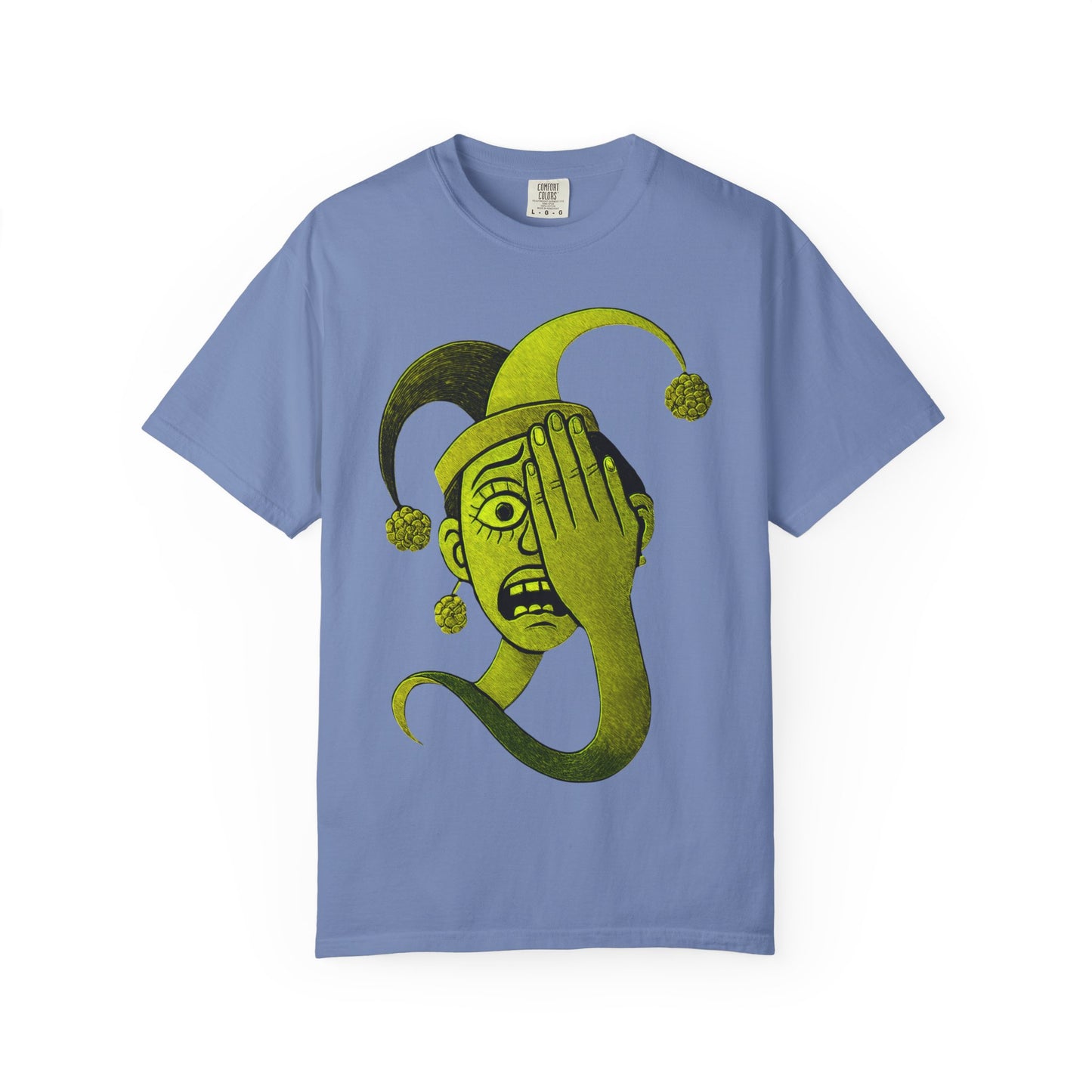 Garment-Dyed T-shirt 'i can't see' Design