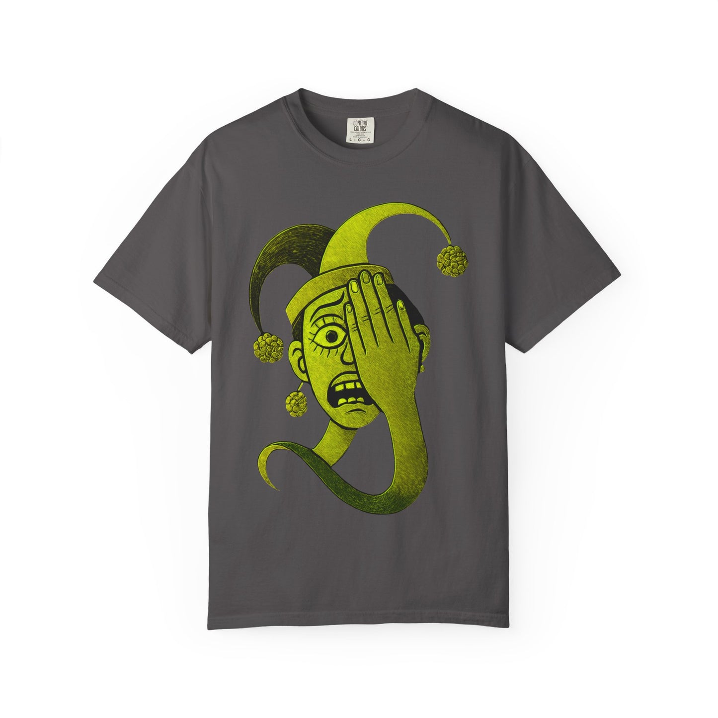 Garment-Dyed T-shirt 'i can't see' Design