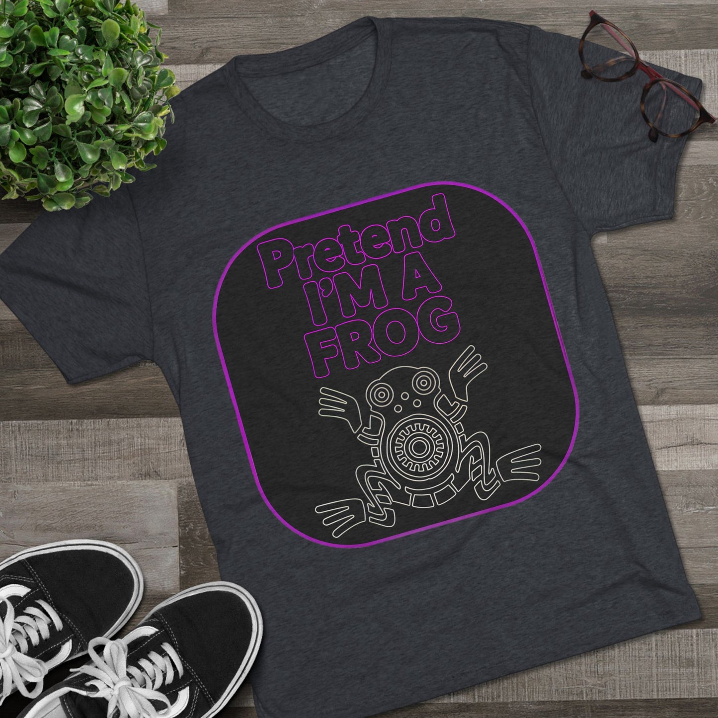 Funny Frog Unisex Tee - Pretend I Am a Frog Design