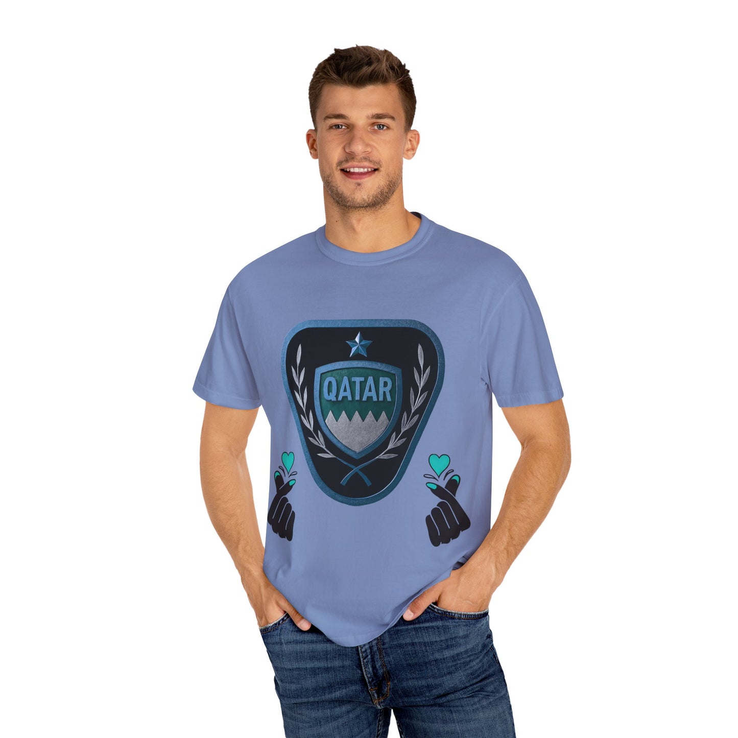 Qatar Pride Unisex T-Shirt, Casual Wear, Sports Event Shirt, Travel Souvenir, Gift for Fans
