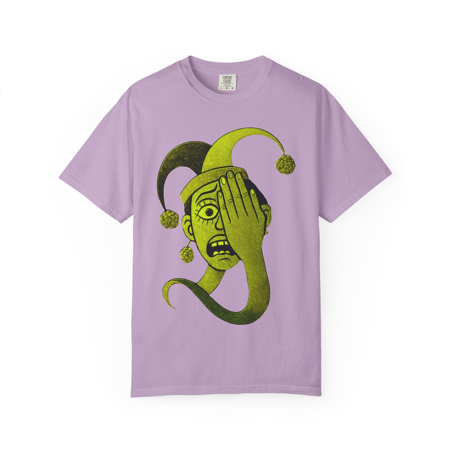 Garment-Dyed T-shirt 'i can't see' Design