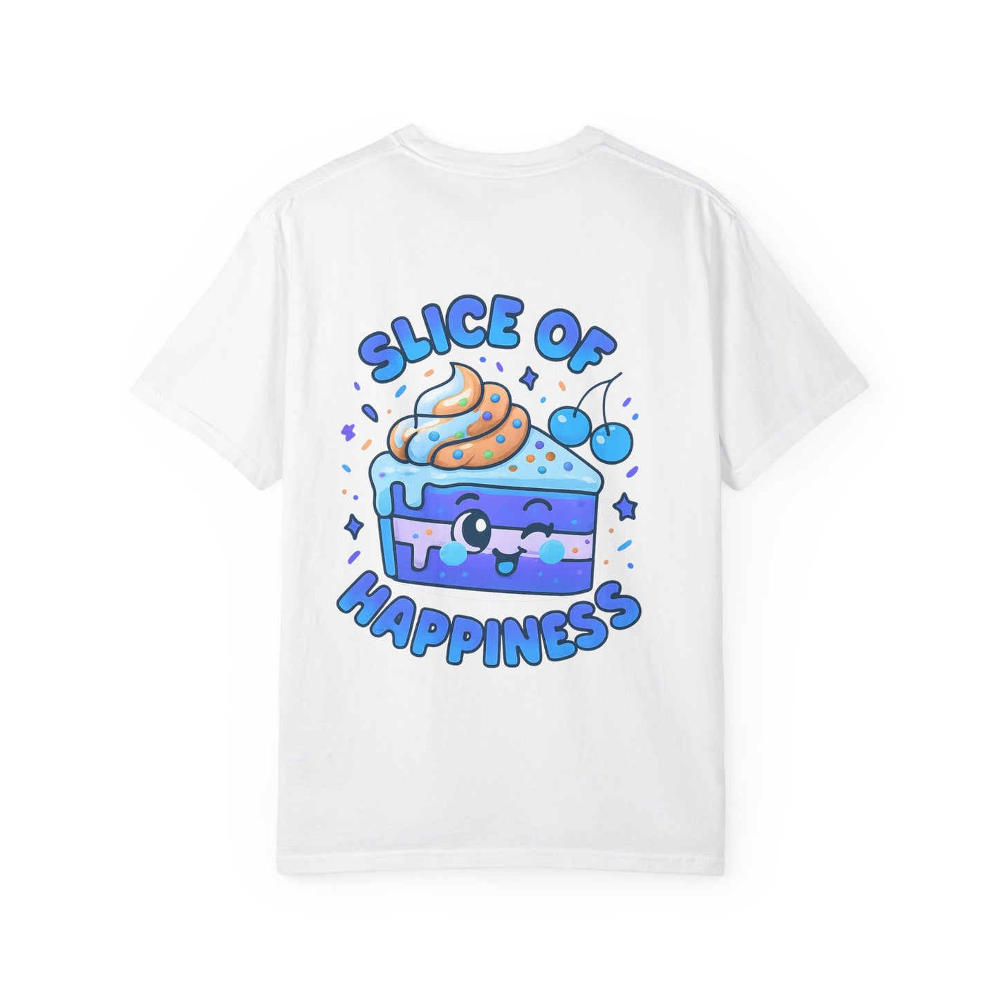 Colorful Slice of Happiness T-Shirt, Cute Dessert Tee, Unisex Graphic Tee, Sweet Gift for Foodies, Fun Casual Wear