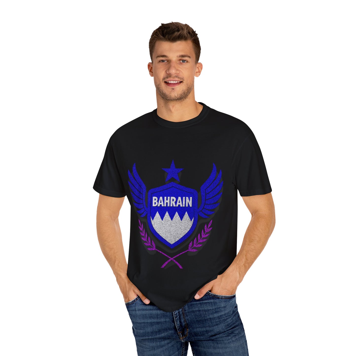 Bahrain Wings T-shirt - Casual Wear, Gift for Travelers, Sports Enthusiasts, Souvenirs, Unique Gift Idea