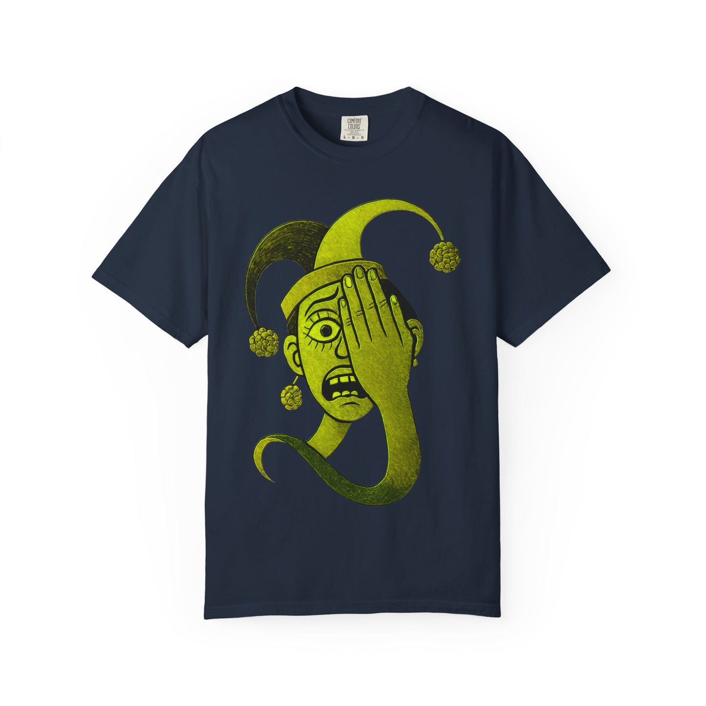 Garment-Dyed T-shirt 'i can't see' Design