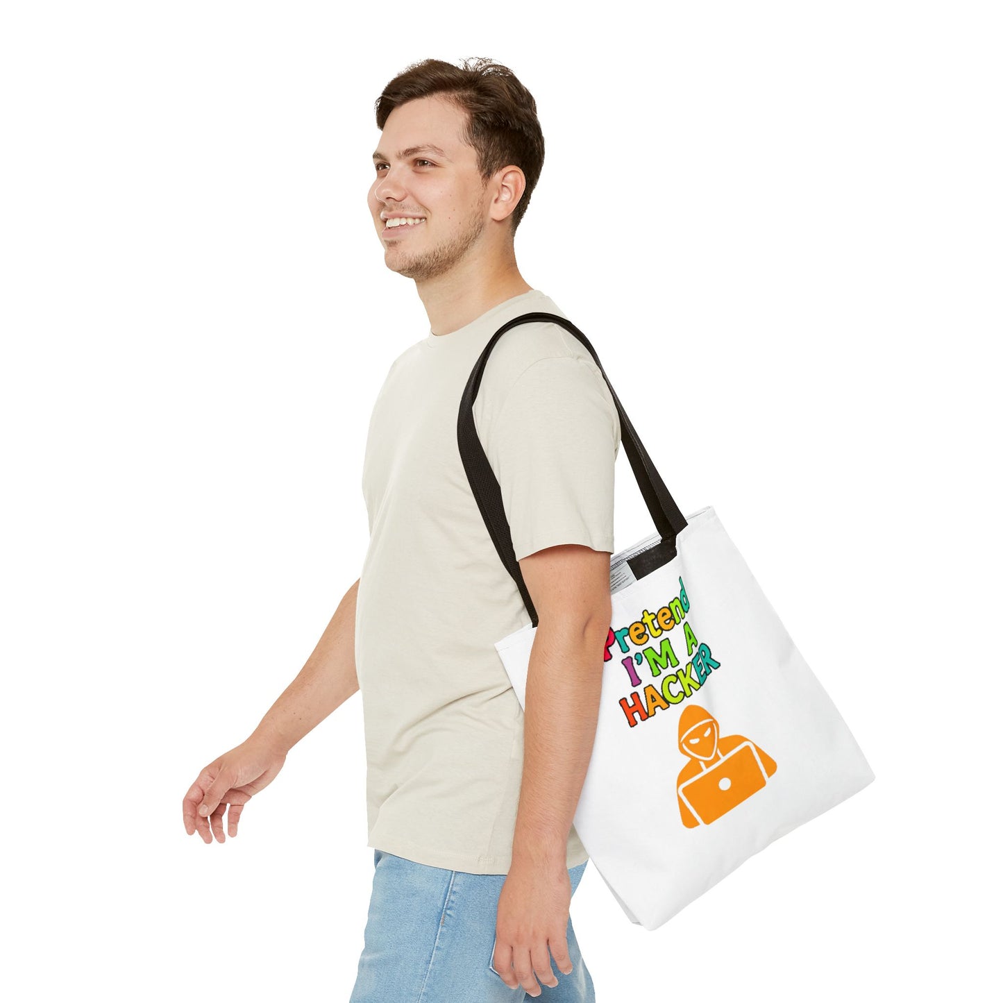 Tote Bag - Pretend I'm a Hacker Design