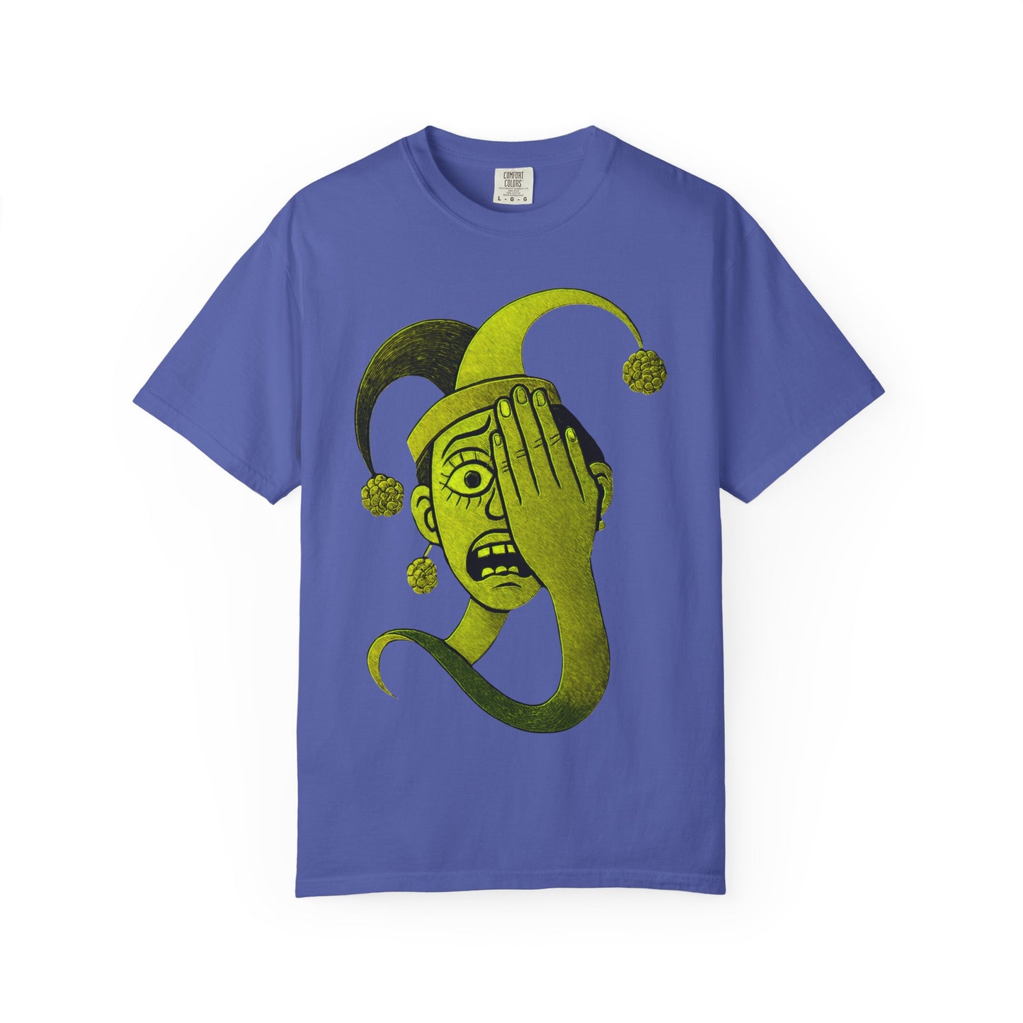 Garment-Dyed T-shirt 'i can't see' Design