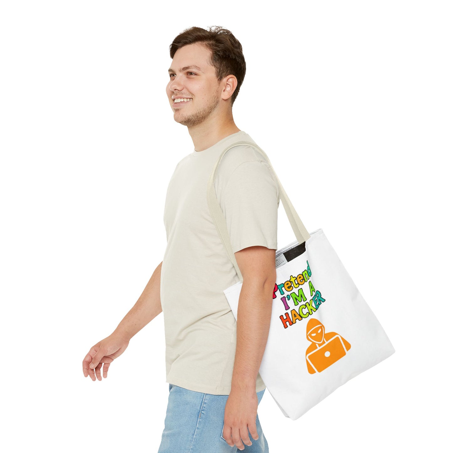 Tote Bag - Pretend I'm a Hacker Design
