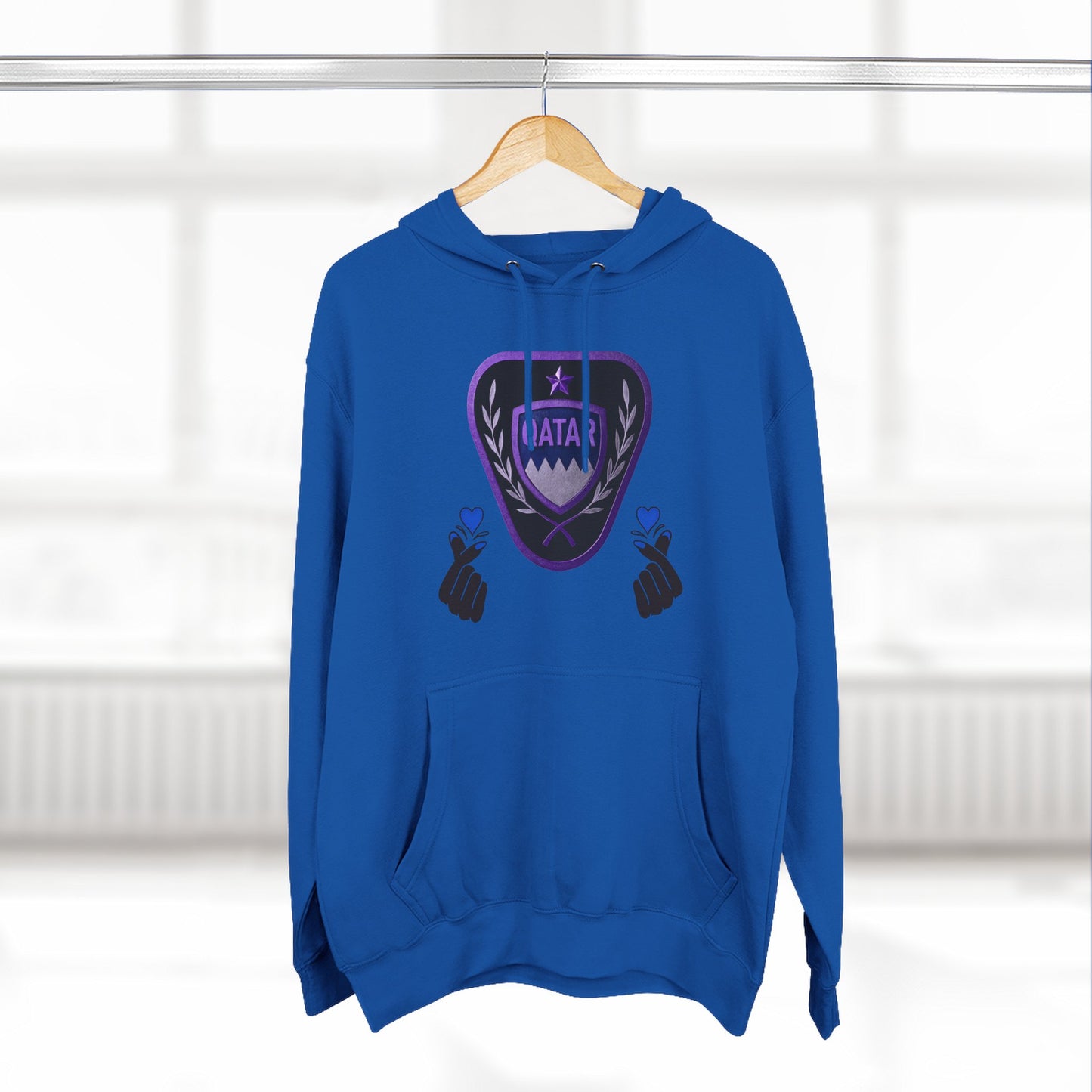Fleece Hoodie - Qatar Love Design