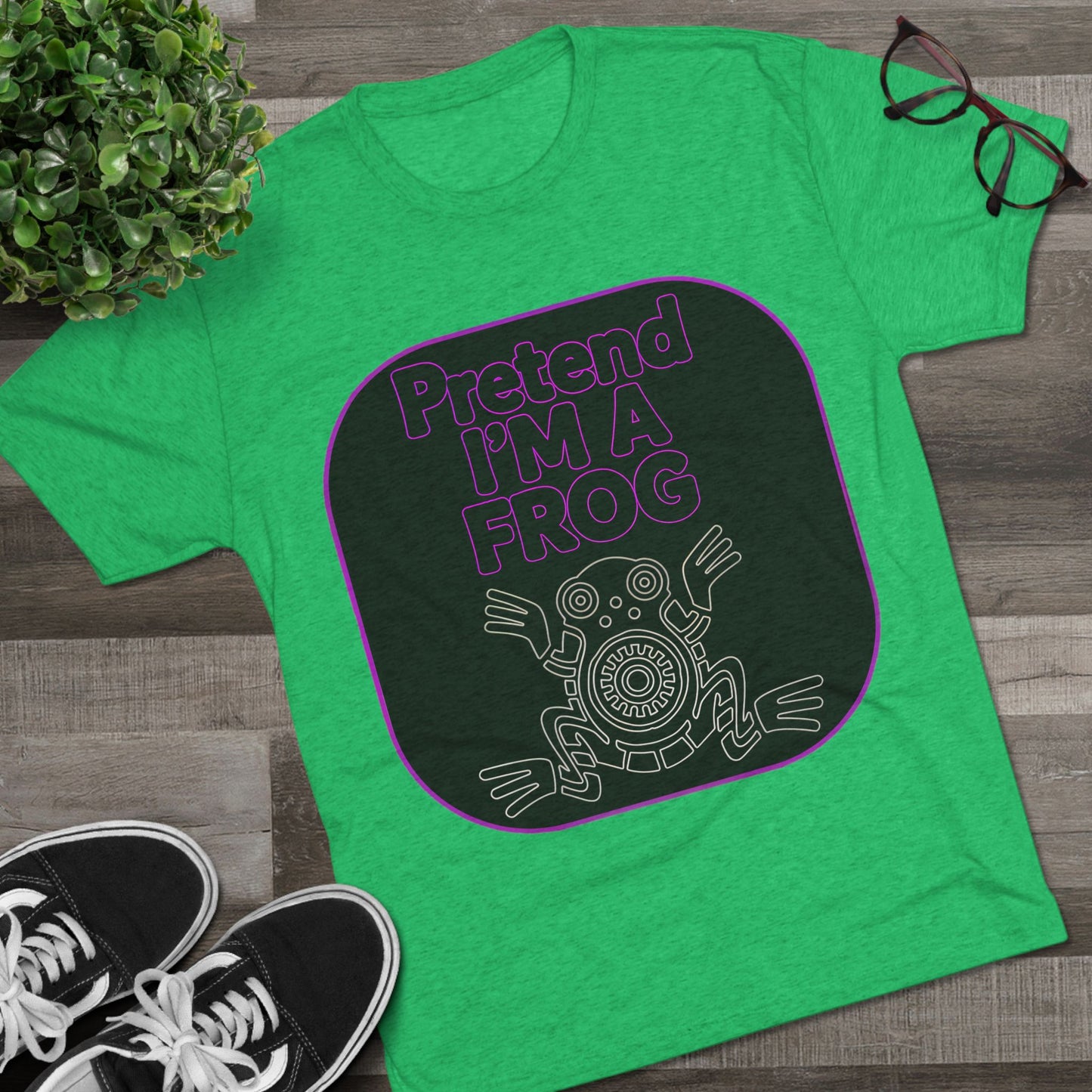 Funny Frog Unisex Tee - Pretend I Am a Frog Design