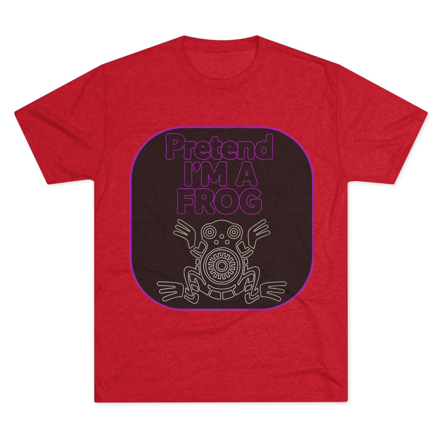 Funny Frog Unisex Tee - Pretend I Am a Frog Design