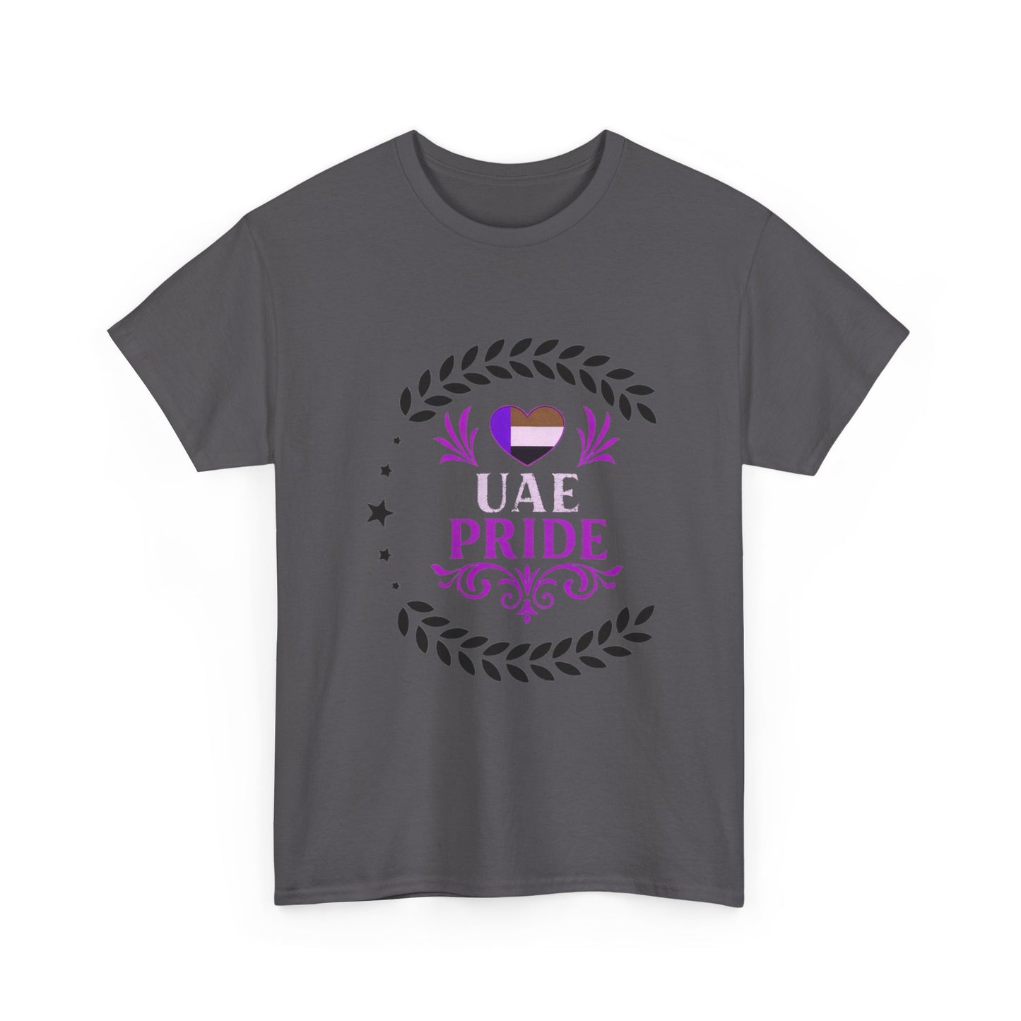 UAE Pride Unisex Heavy Cotton Tee, Pride T-Shirt, Abu Dhabi Gift, National Day Apparel, LGBTQ+ Support Tee, Casual Wear