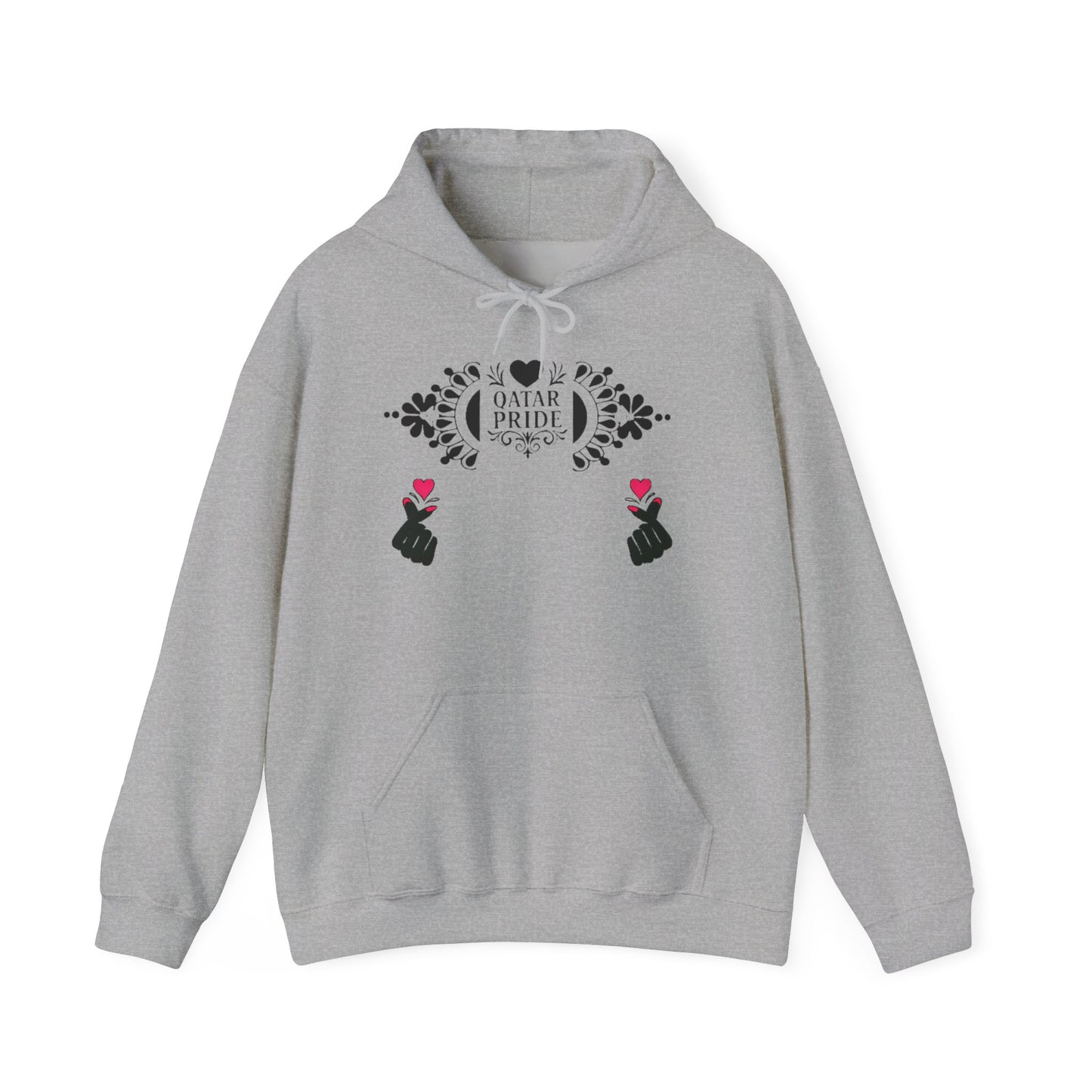 Pride Hooded Sweatshirt, Unisex Qatar Pride Sweatshirt, Pride Gift, Festival Clothing