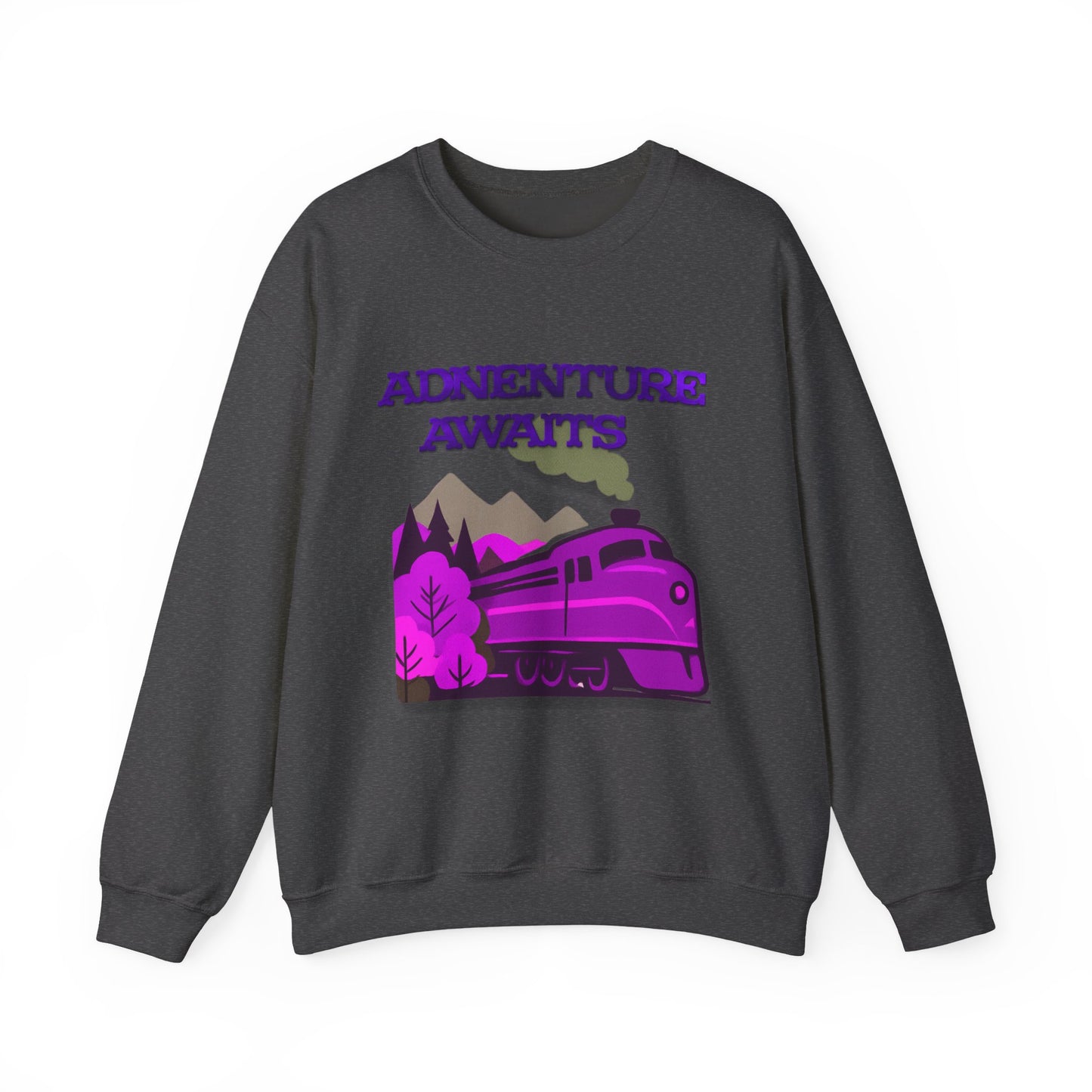Vintage Train Adventure Sweatshirt - Cozy Travel Design