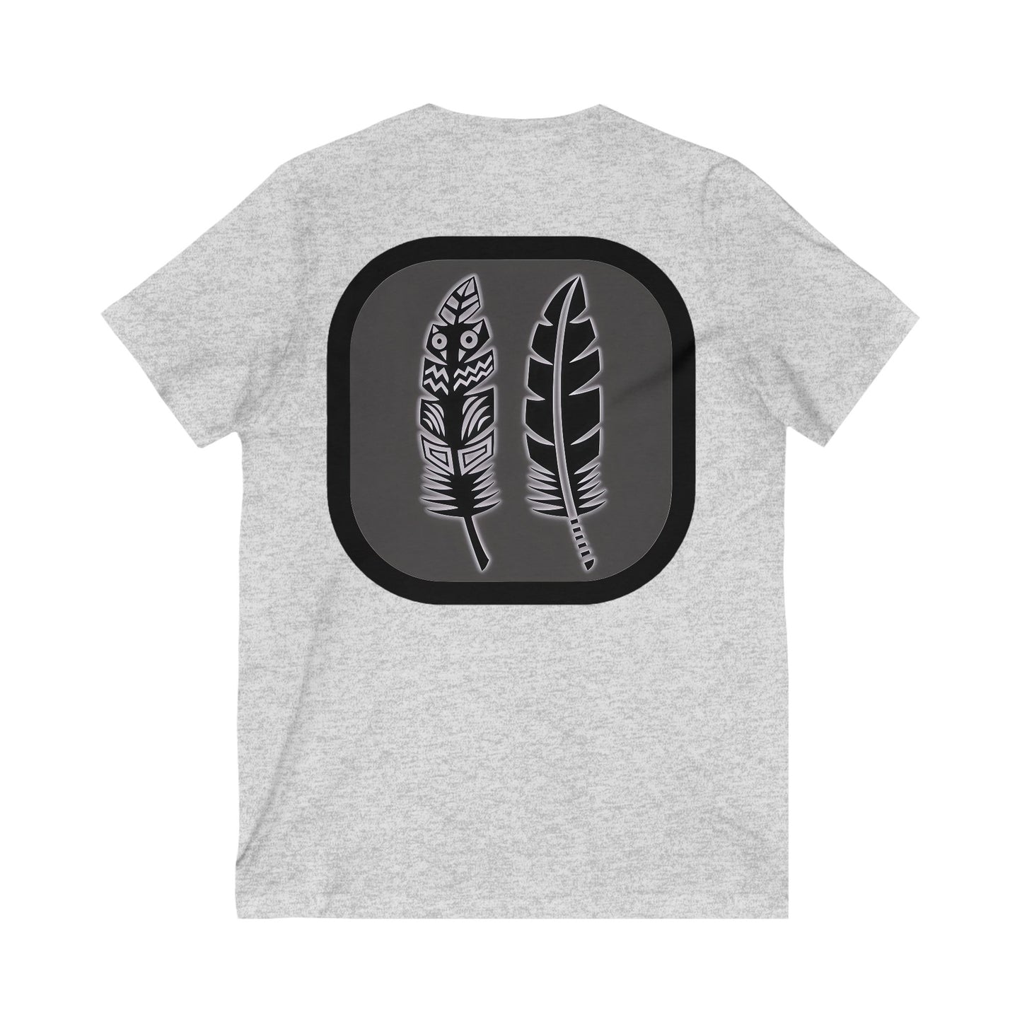 Lumivella Lux V-Neck Tee, Boho Chic T-Shirt, Unisex V-Neck, Casual Wear, Gift for Nature Lovers, Spring Fashion