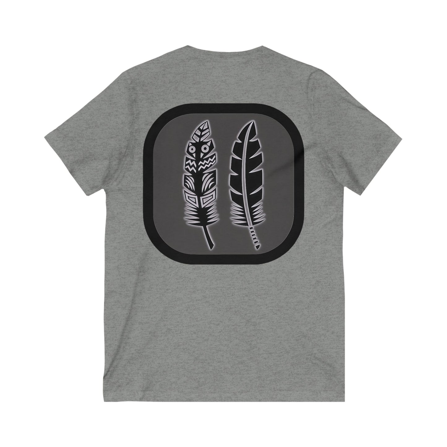 Lumivella Lux V-Neck Tee, Boho Chic T-Shirt, Unisex V-Neck, Casual Wear, Gift for Nature Lovers, Spring Fashion
