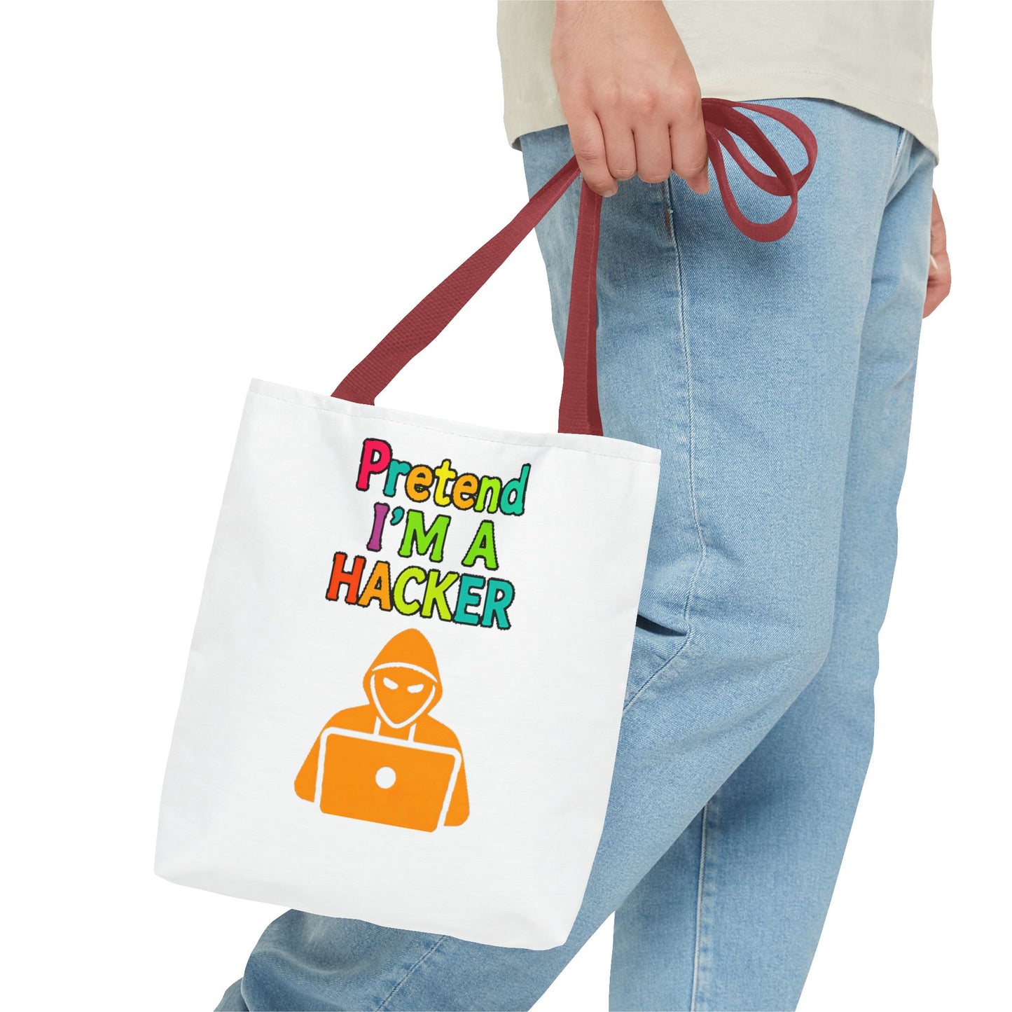 Tote Bag - Pretend I'm a Hacker Design