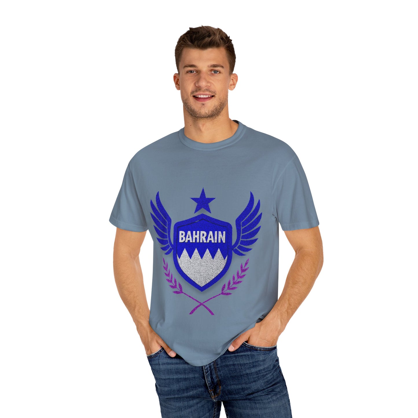 Bahrain Wings T-shirt - Casual Wear, Gift for Travelers, Sports Enthusiasts, Souvenirs, Unique Gift Idea