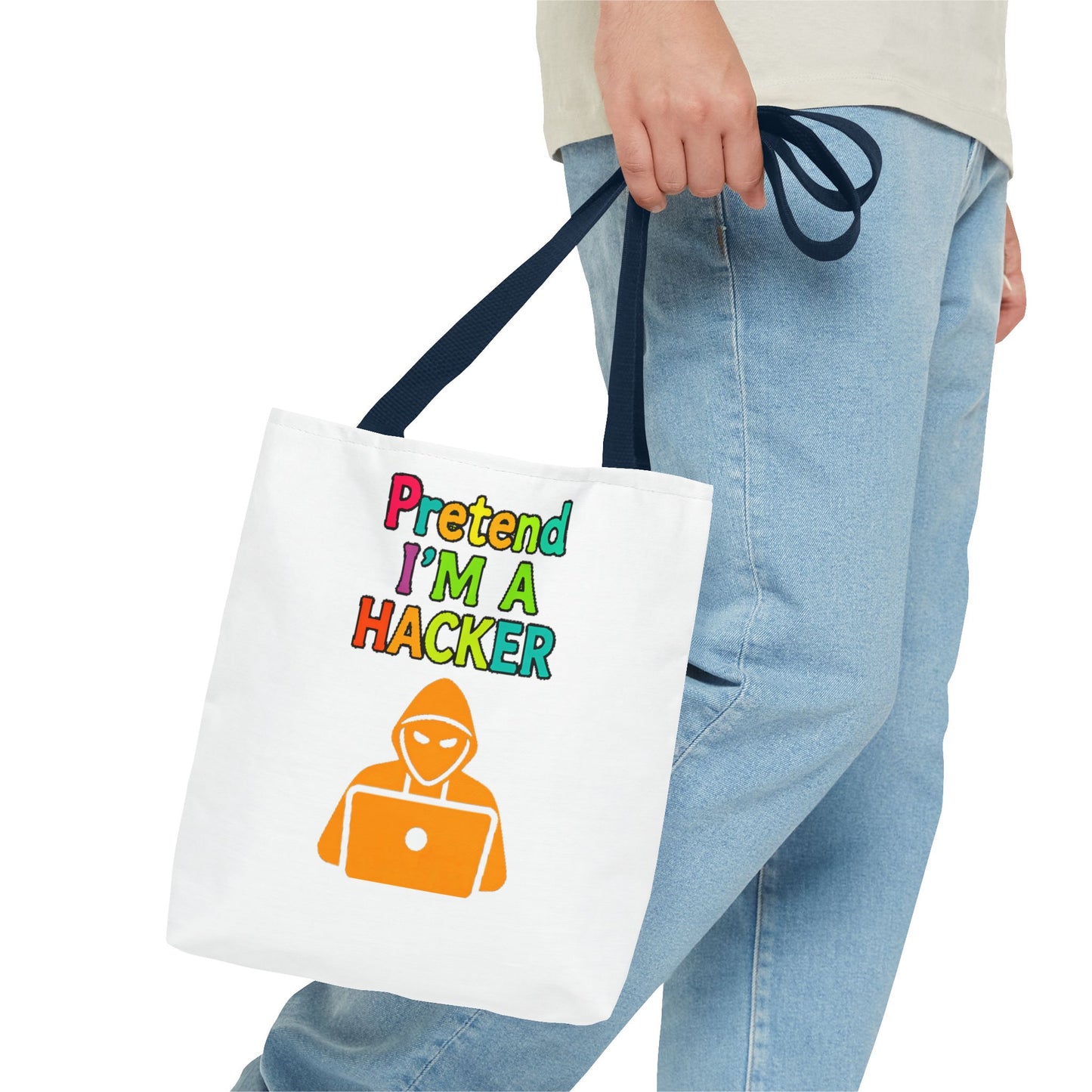 Tote Bag - Pretend I'm a Hacker Design