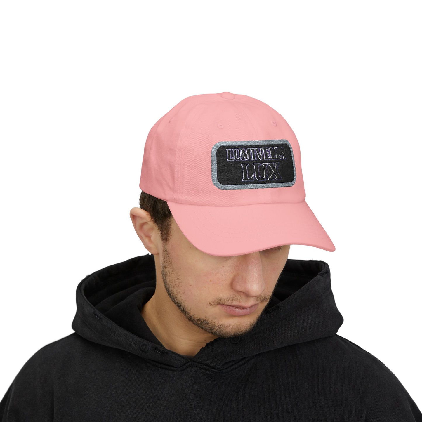 Stylish Classic Dad Cap with LUX Embroidery, Adjustable Baseball Hat, Perfect Gift for Fathers and Men, Casual Style for Any Occasion
