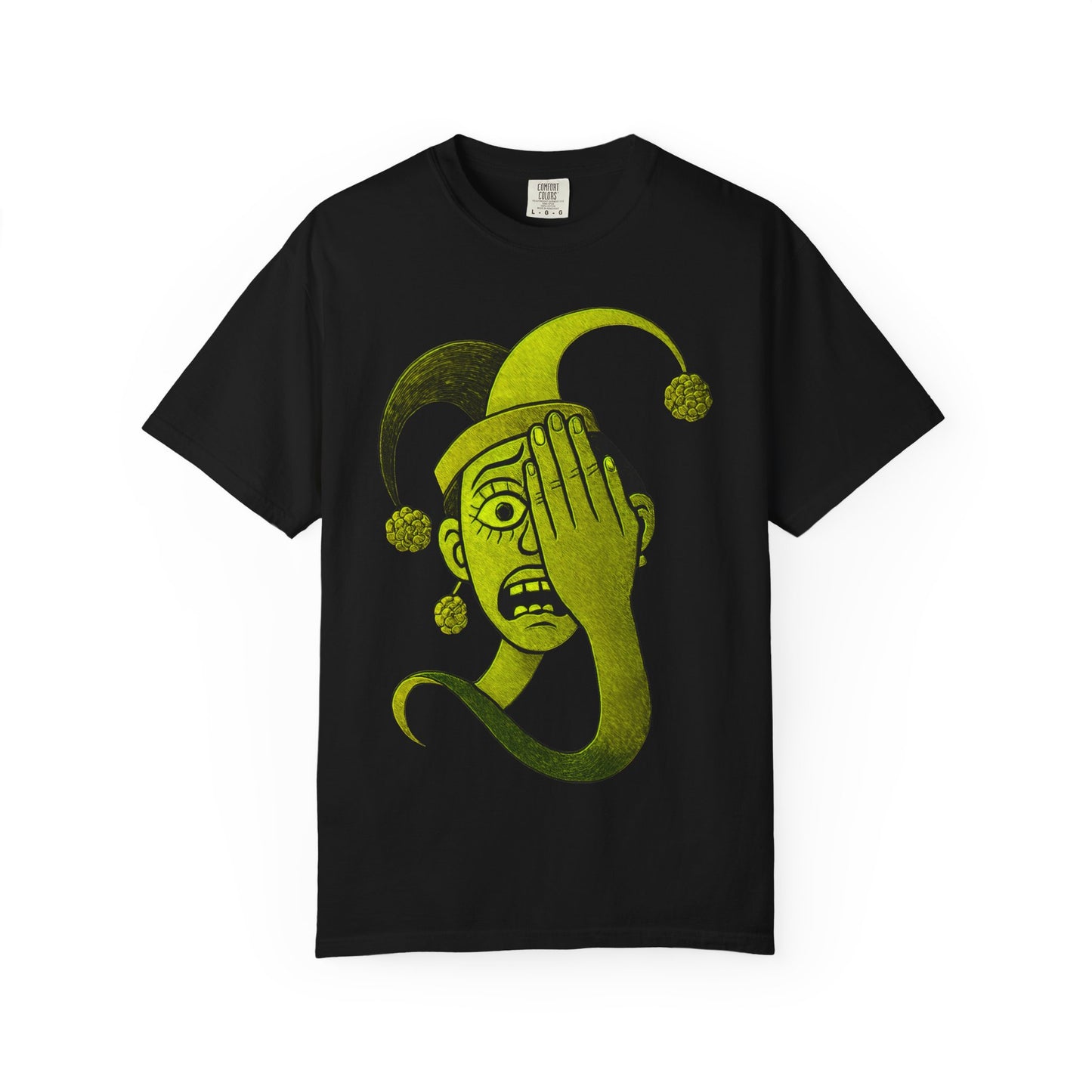 Garment-Dyed T-shirt 'i can't see' Design