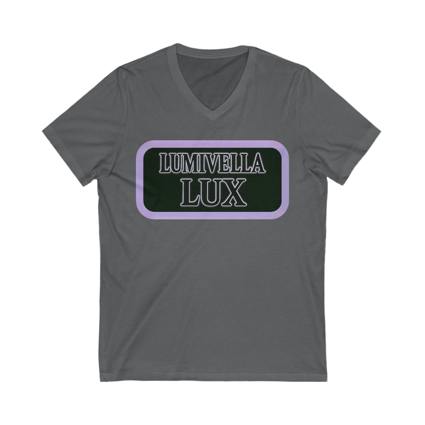 Lumivella Lux V-Neck Tee, Boho Chic T-Shirt, Unisex V-Neck, Casual Wear, Gift for Nature Lovers, Spring Fashion