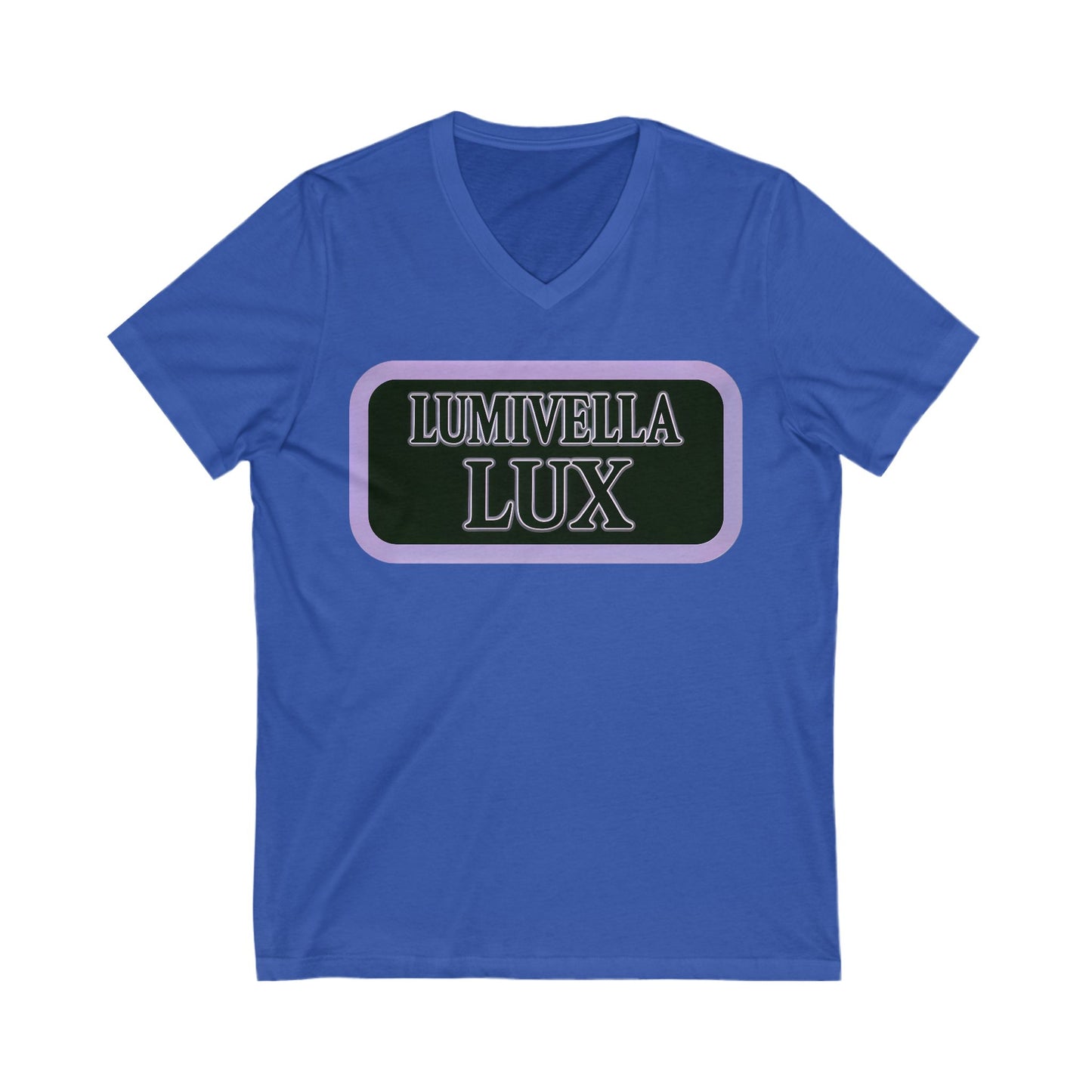 Lumivella Lux V-Neck Tee, Boho Chic T-Shirt, Unisex V-Neck, Casual Wear, Gift for Nature Lovers, Spring Fashion
