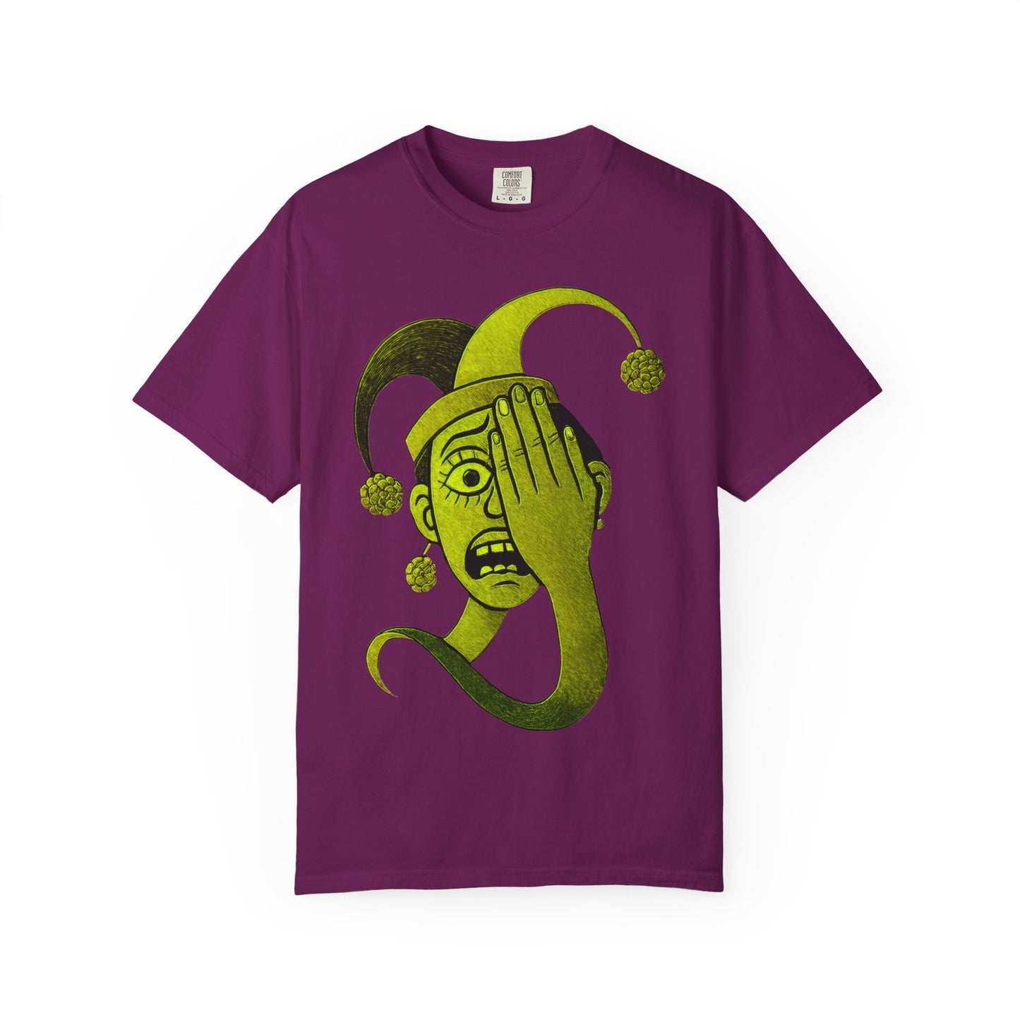 Garment-Dyed T-shirt 'i can't see' Design