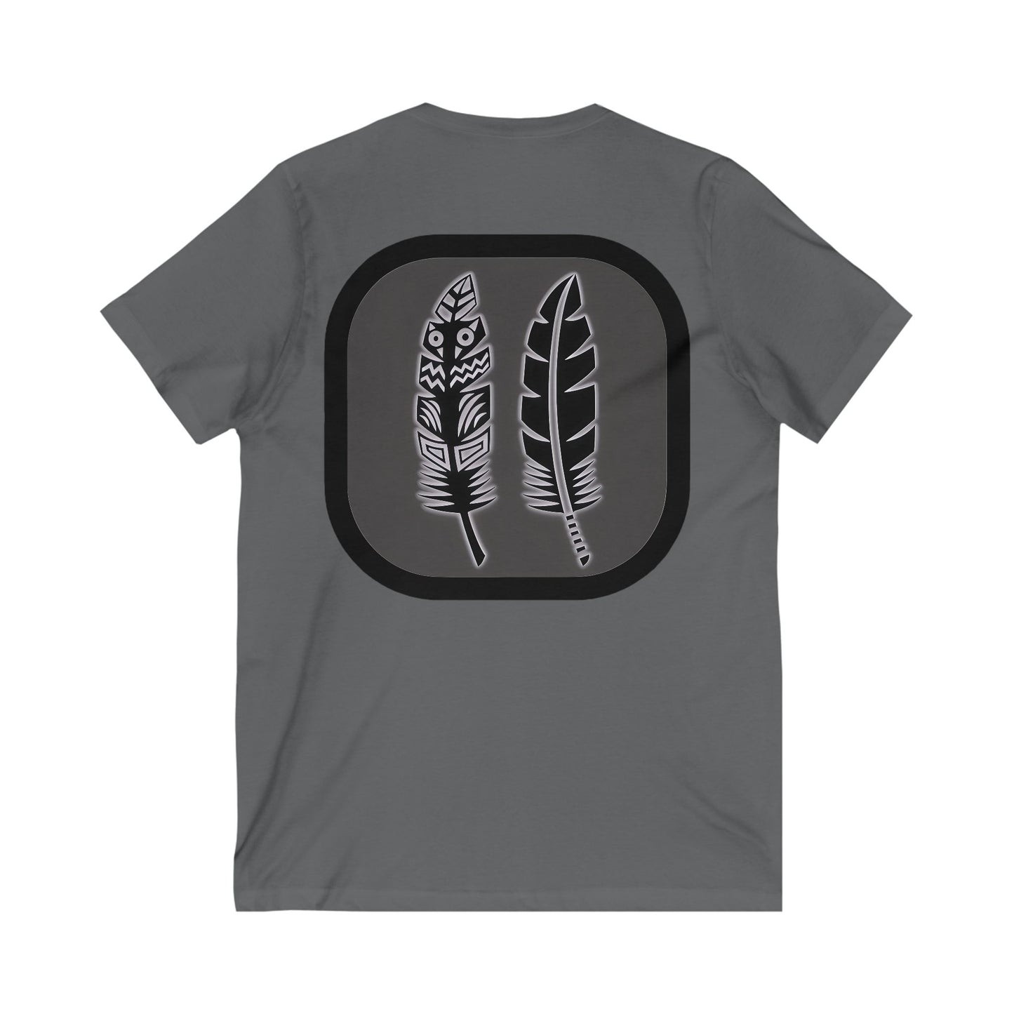 Lumivella Lux V-Neck Tee, Boho Chic T-Shirt, Unisex V-Neck, Casual Wear, Gift for Nature Lovers, Spring Fashion