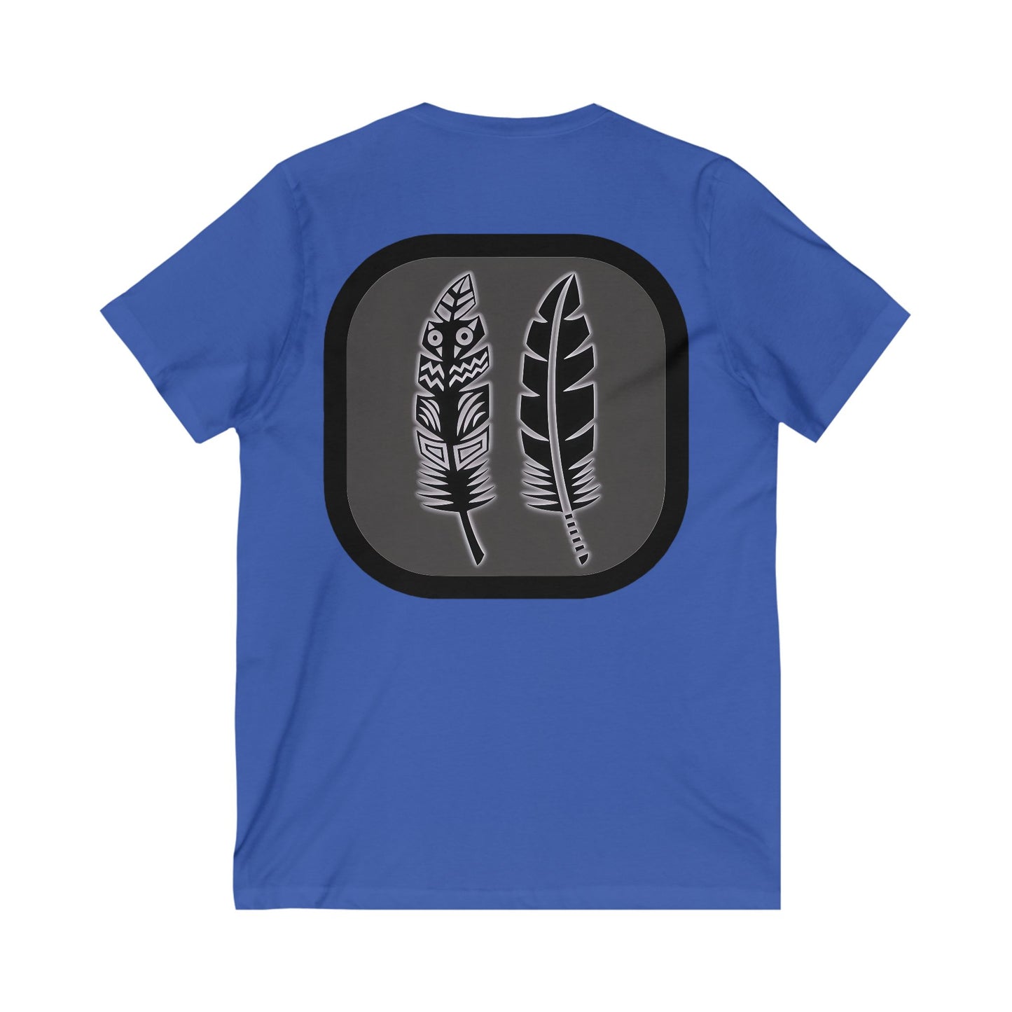 Lumivella Lux V-Neck Tee, Boho Chic T-Shirt, Unisex V-Neck, Casual Wear, Gift for Nature Lovers, Spring Fashion