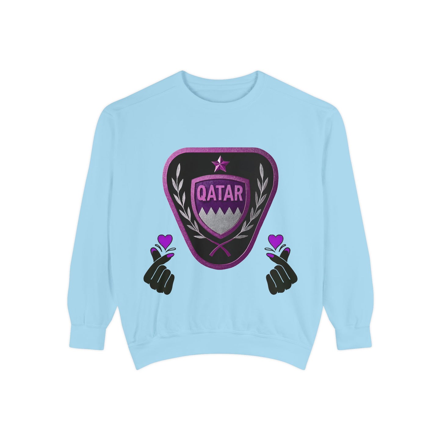 Qatar-Inspired Unisex Sweatshirt | Cozy Fashion for Sports Fans, Travel Lovers, Gift for Holidays, Casual Wear