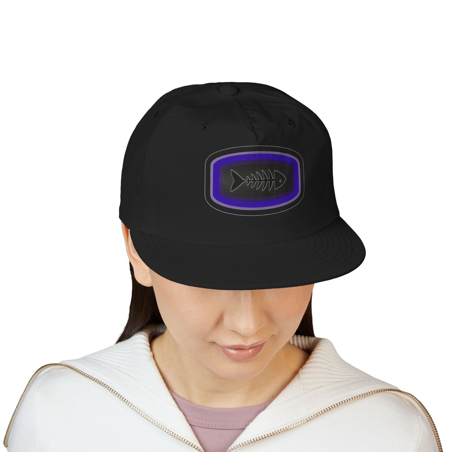 Surf Cap - Fish Skeleton Design
