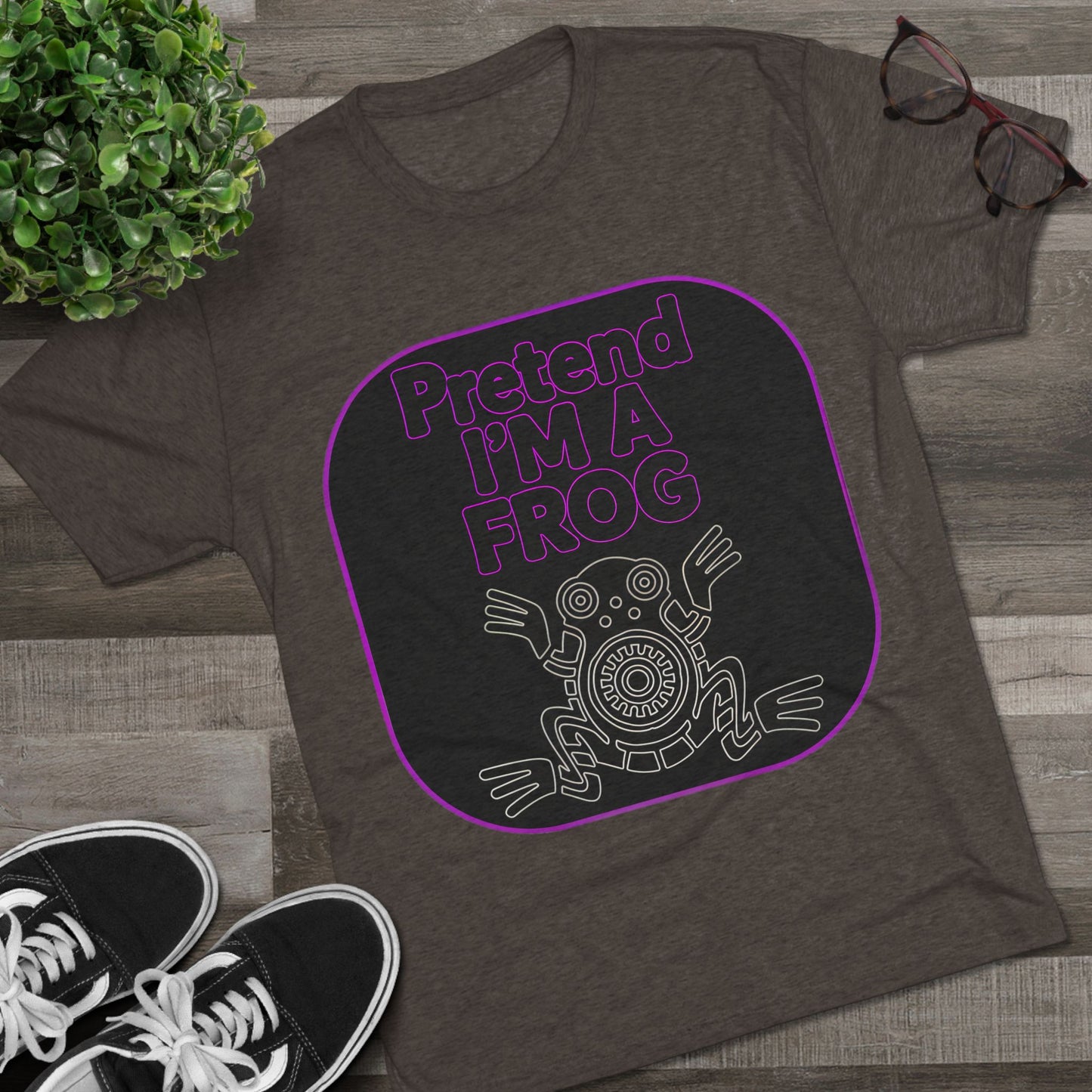 Funny Frog Unisex Tee - Pretend I Am a Frog Design