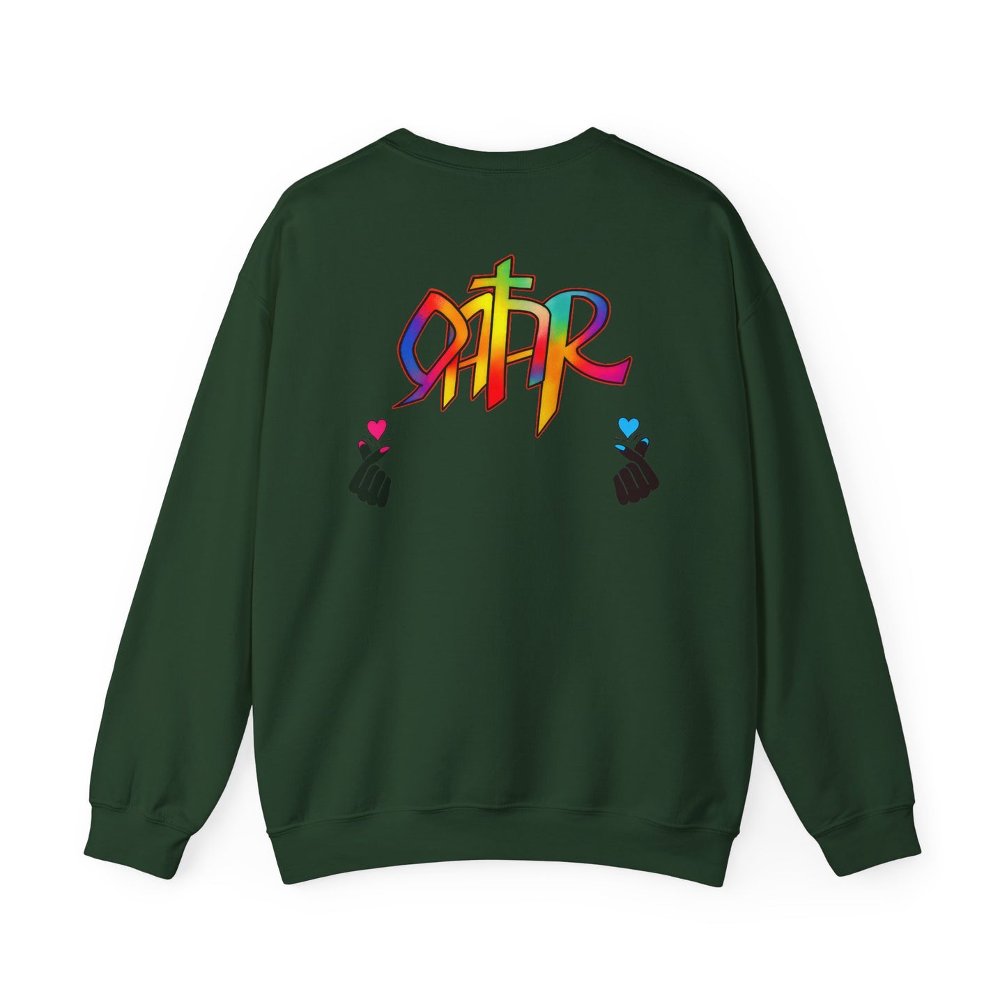 Colorful Qatar Unisex Sweatshirt, Cozy Fall Apparel, Unique Gift, Travel Inspired, Streetwear, Casual Wear