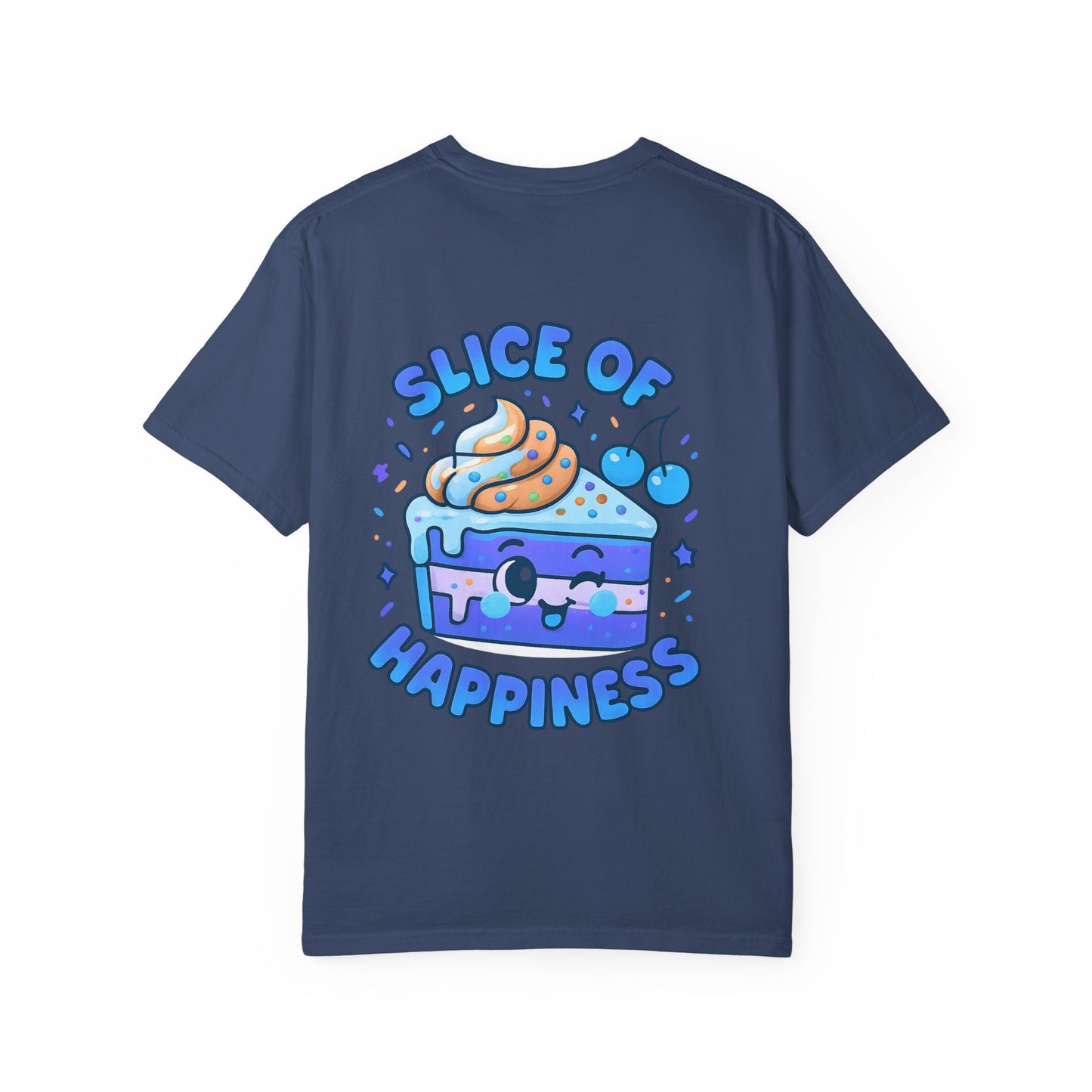 Colorful Slice of Happiness T-Shirt, Cute Dessert Tee, Unisex Graphic Tee, Sweet Gift for Foodies, Fun Casual Wear